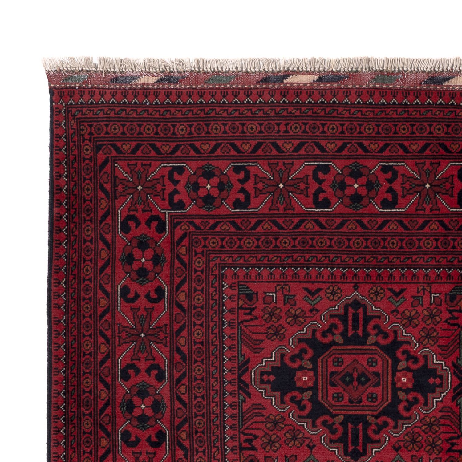 Afghan Rug - Kunduz - Royal - 189 x 154 cm - red