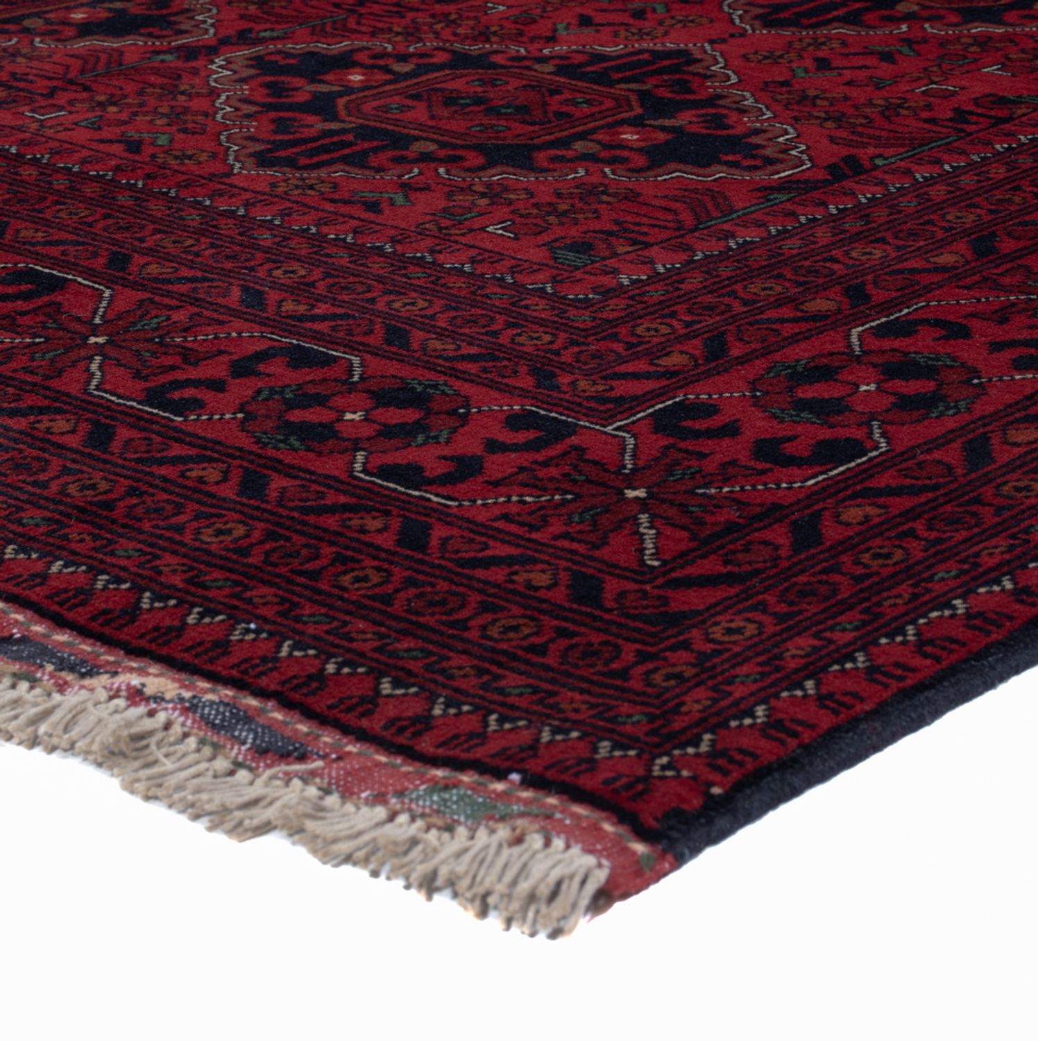 Afghan Rug - Kunduz - Royal - 189 x 154 cm - red