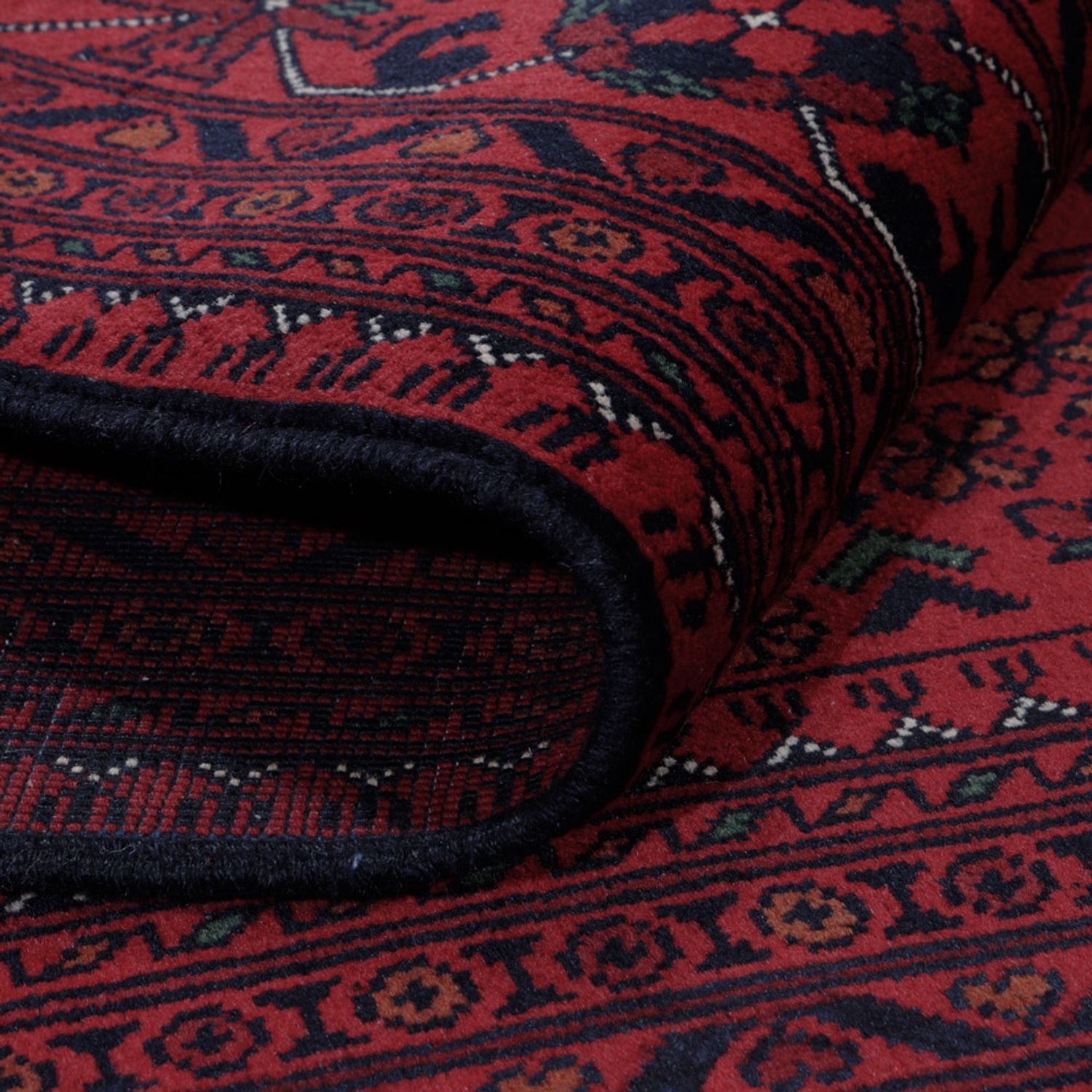 Afghan Rug - Kunduz - Royal - 189 x 154 cm - red