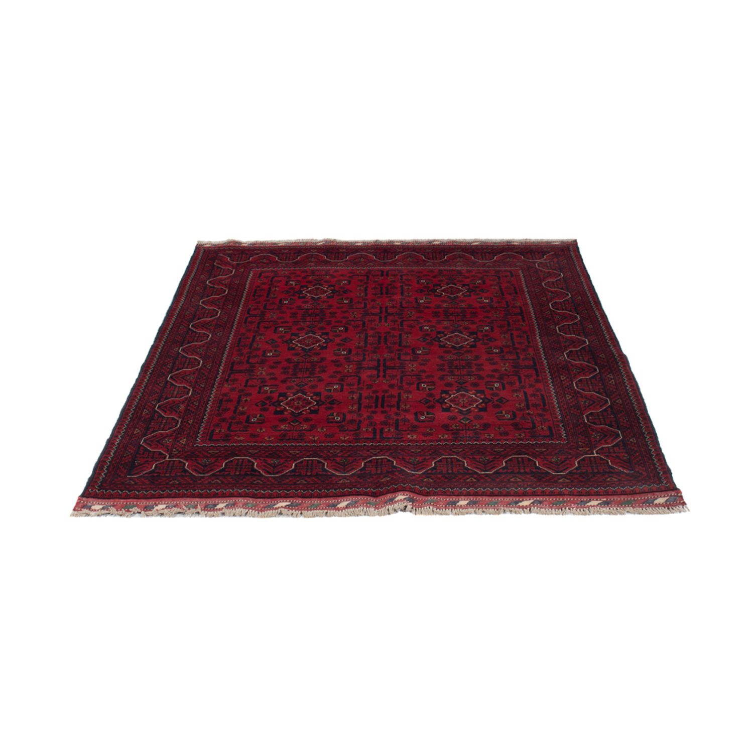 Afghan Rug - Kunduz - Royal - 195 x 153 cm - red