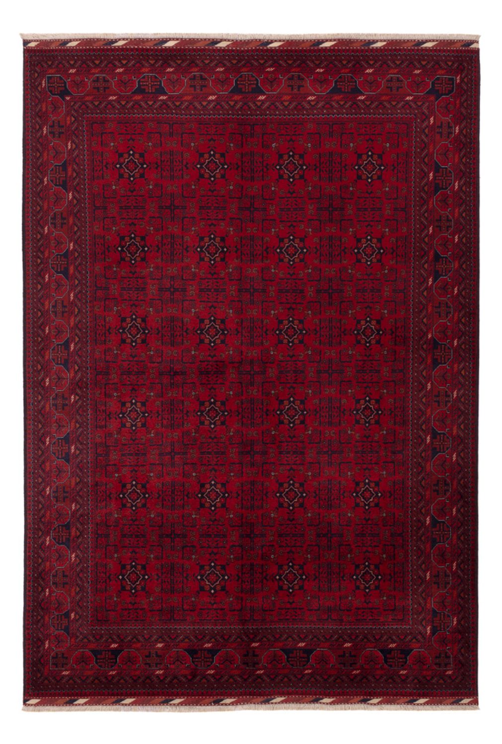 Afghan Rug - Royal - 257 x 176 cm - red