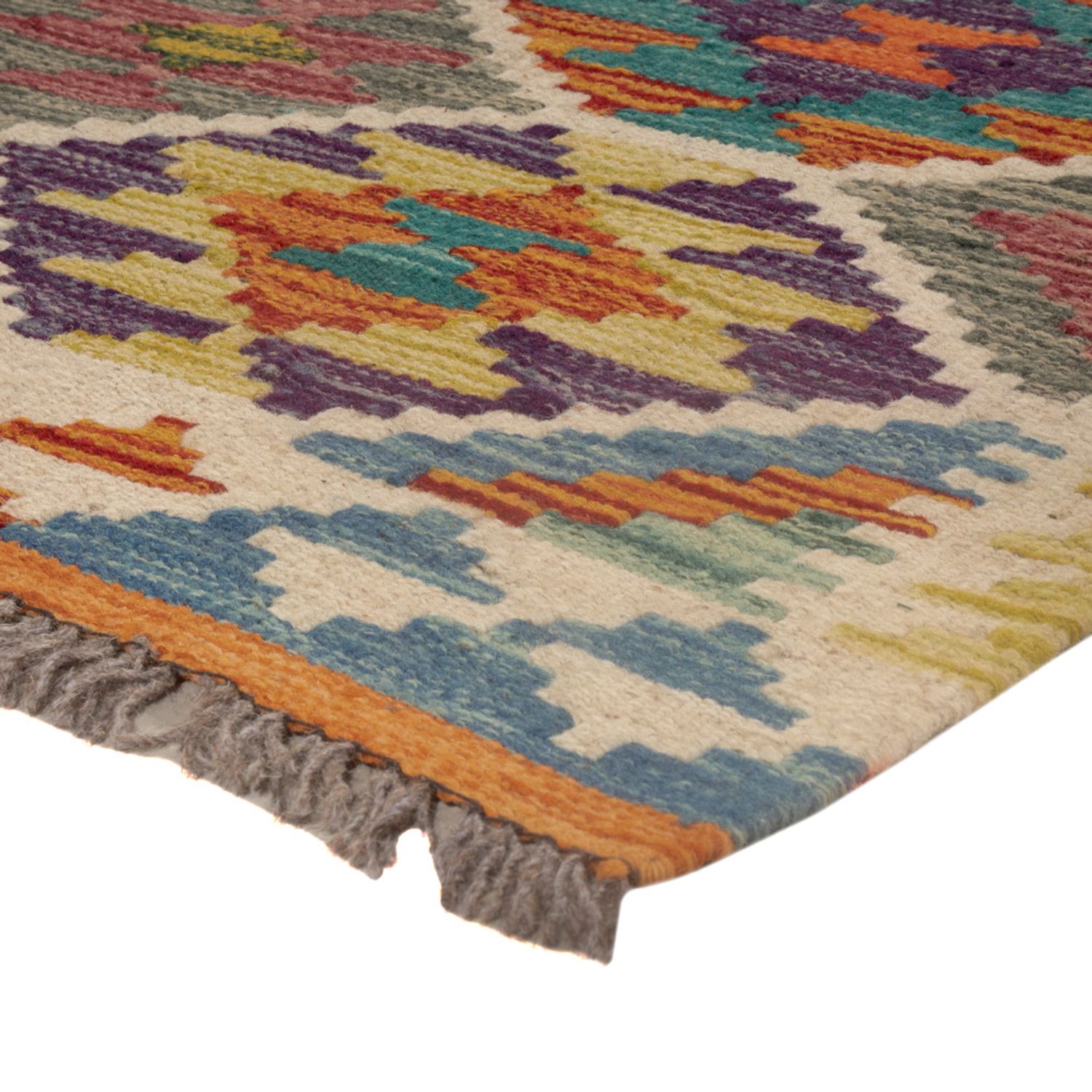 Kelim Rug - Splash - 119 x 86 cm - multicolored