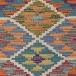 Kelim Rug - Splash - 119 x 86 cm - multicolored