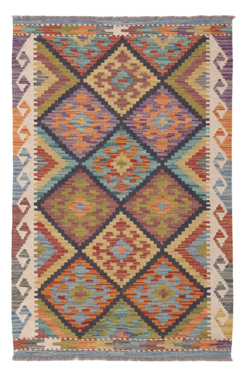 Kelim Rug - Splash - 121 x 81 cm - multicolored