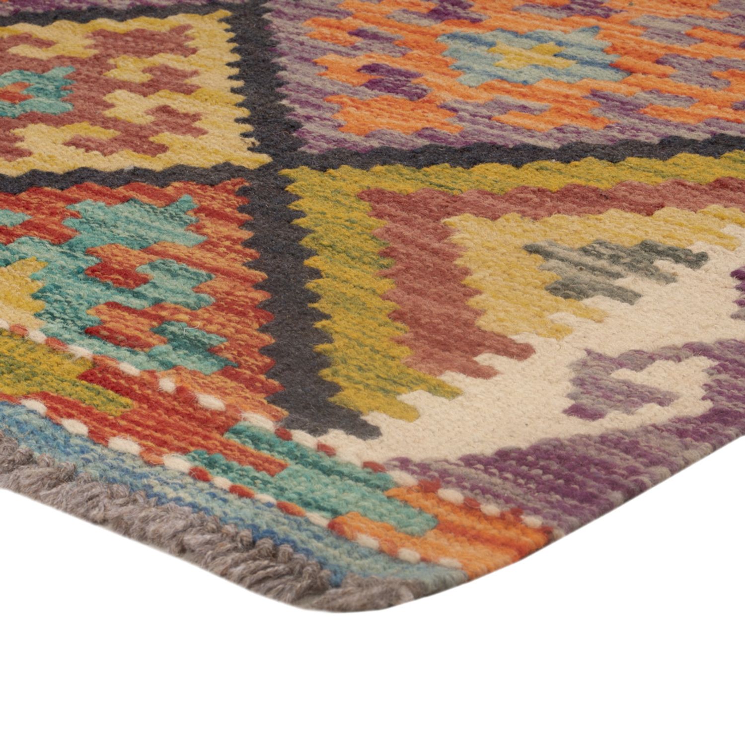Kelim Rug - Splash - 121 x 81 cm - multicolored
