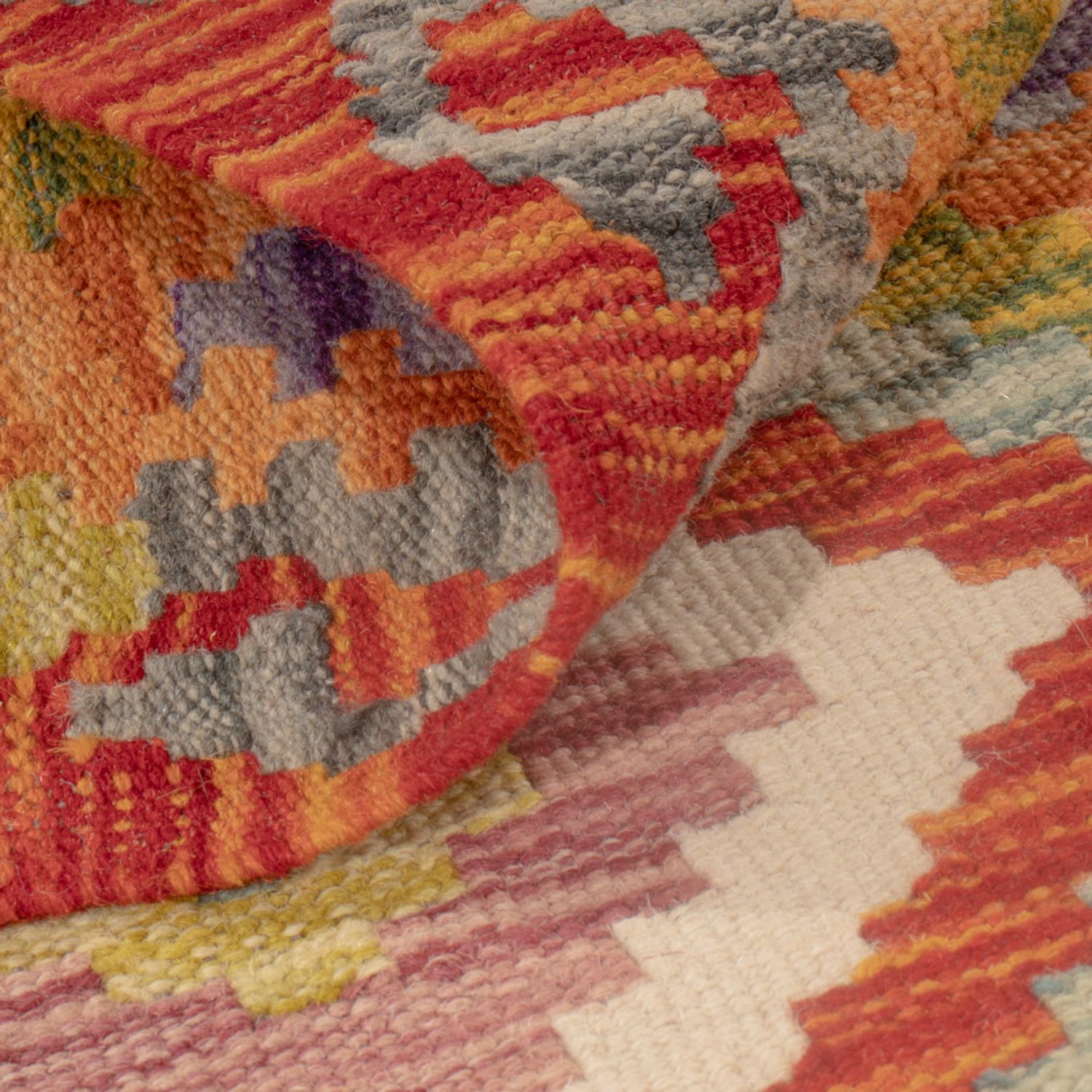 Kelim Rug - Splash - 108 x 84 cm - multicolored