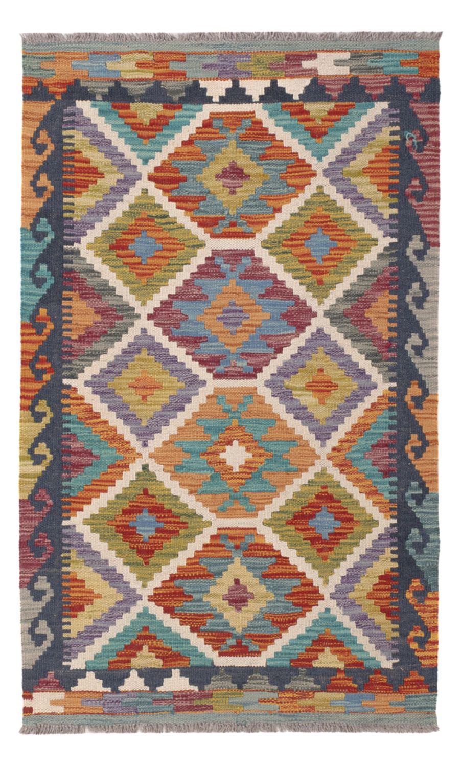 Kelim Rug - Splash - 127 x 79 cm - multicolored