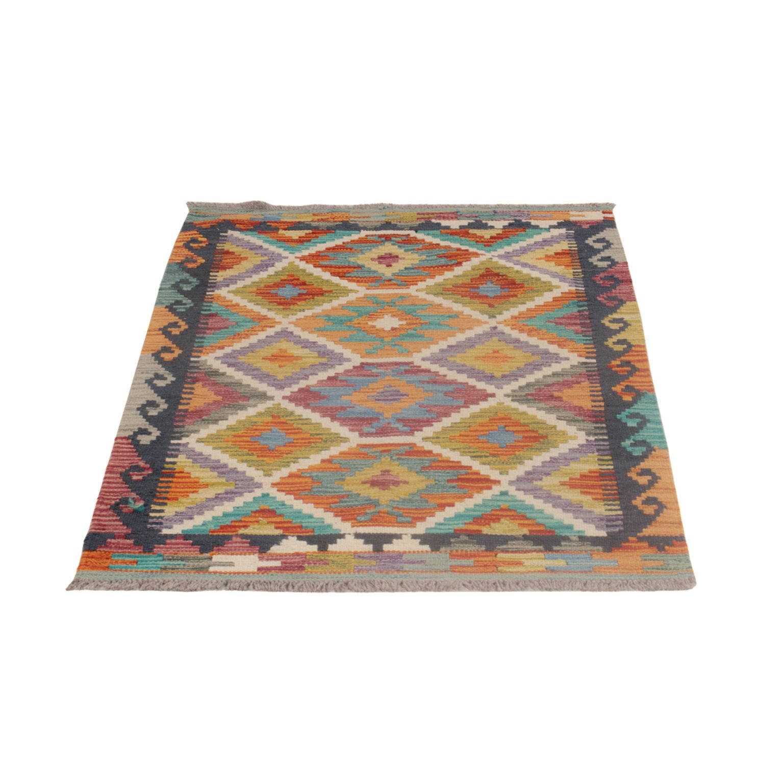 Kelim Rug - Splash - 127 x 79 cm - multicolored