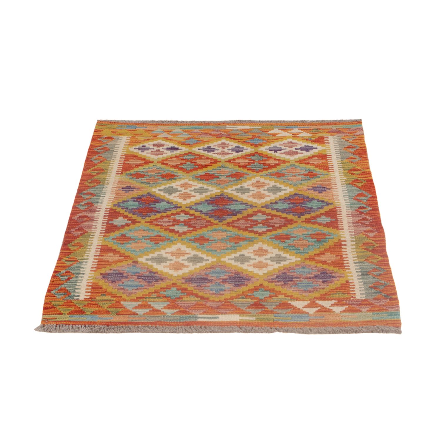 Kelim Rug - Splash - 119 x 80 cm - multicolored