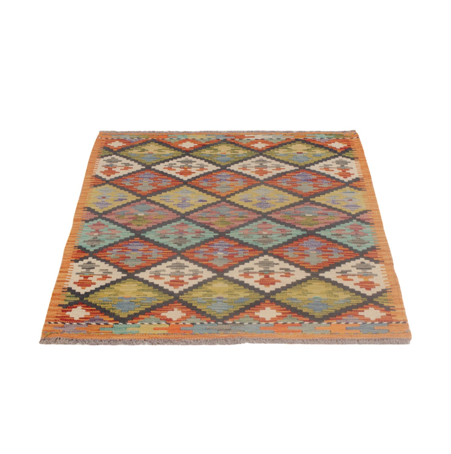 Kelim Rug - Splash - 123 x 86 cm - multicolored