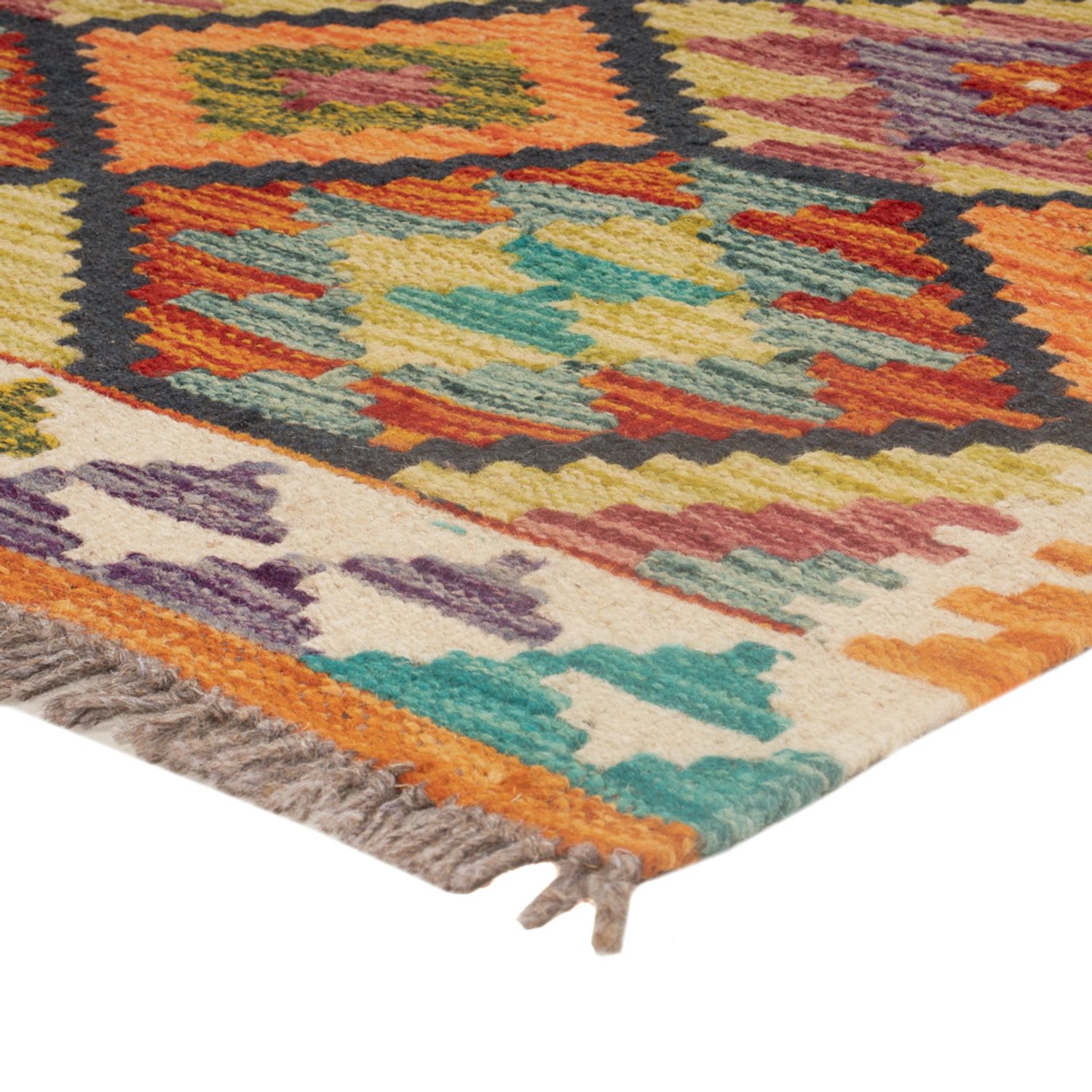 Kelim Rug - Splash - 130 x 83 cm - multicolored