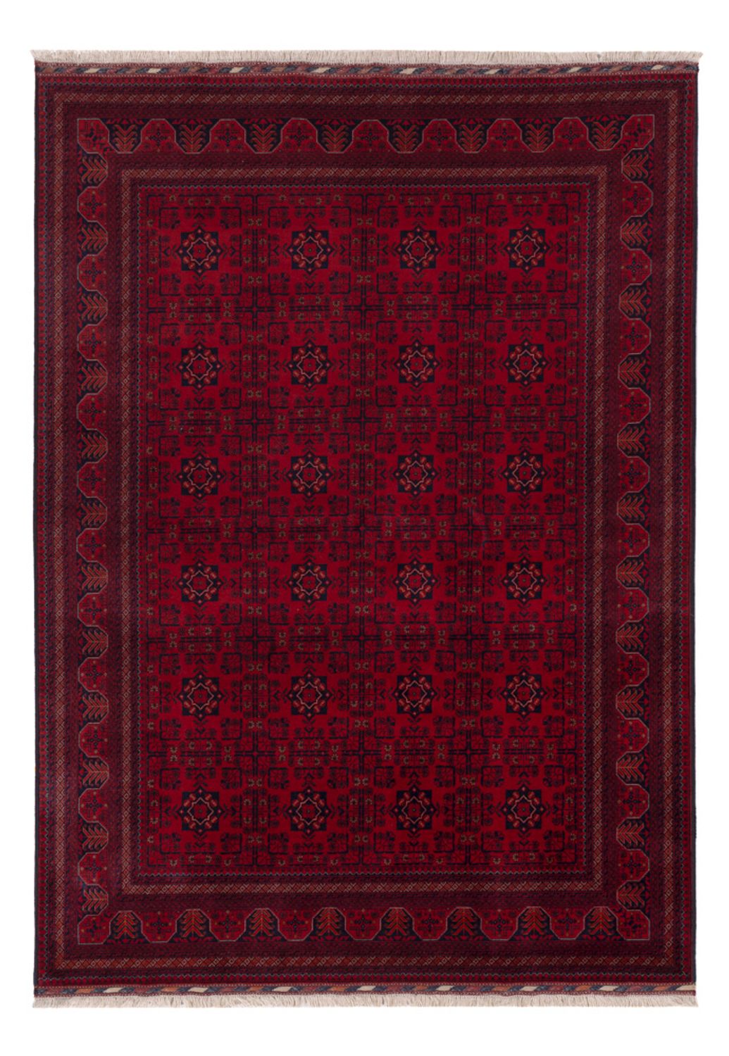 Afghan Rug - Royal - 243 x 172 cm - red