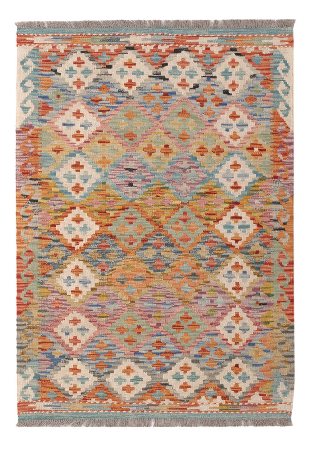 Kelim Rug - Splash - 124 x 84 cm - multicolored