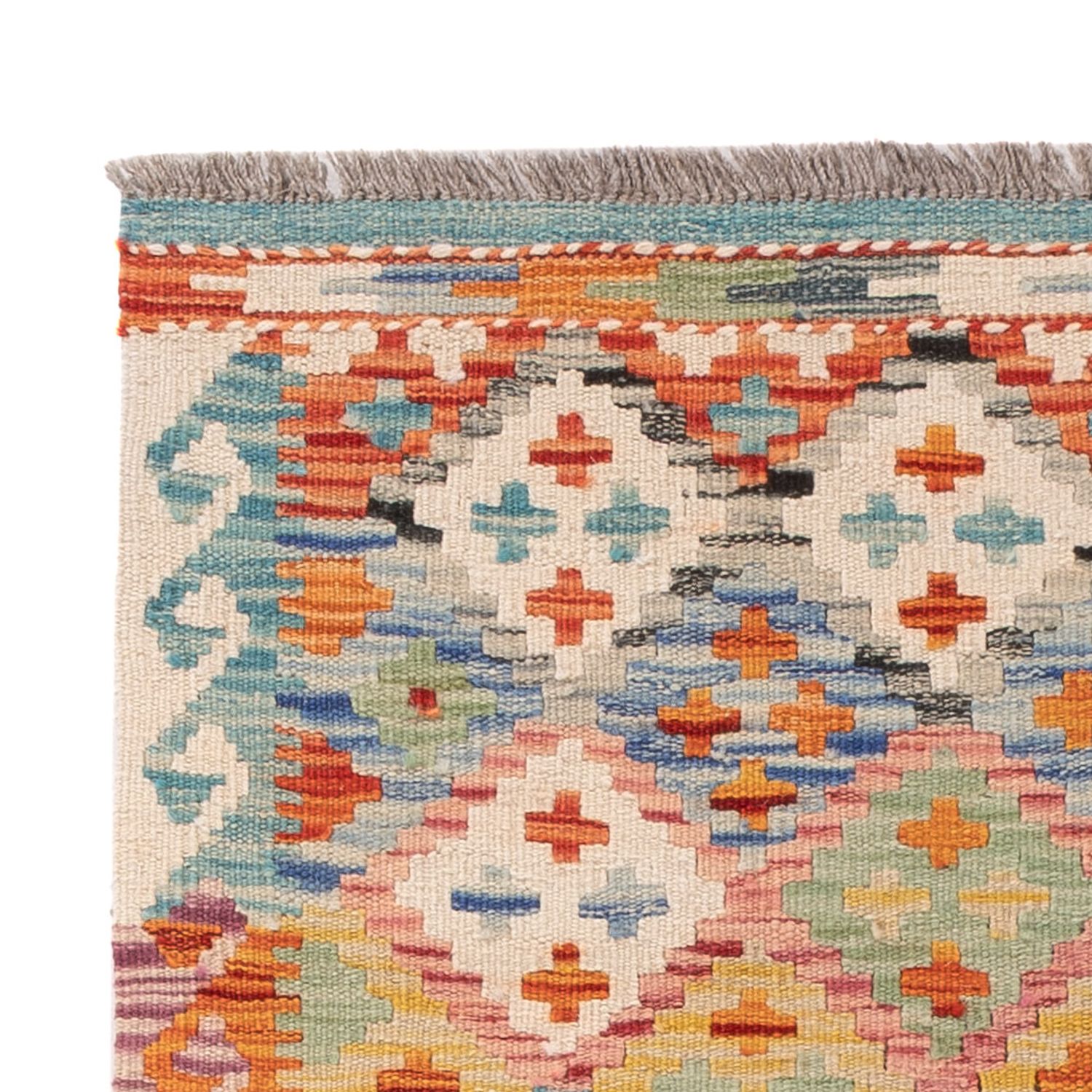 Kelim Rug - Splash - 124 x 84 cm - multicolored