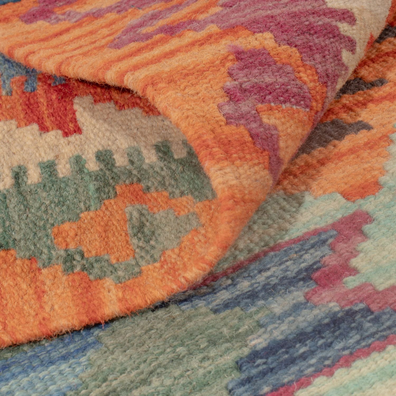 Kelim Rug - Splash - 125 x 81 cm - multicolored