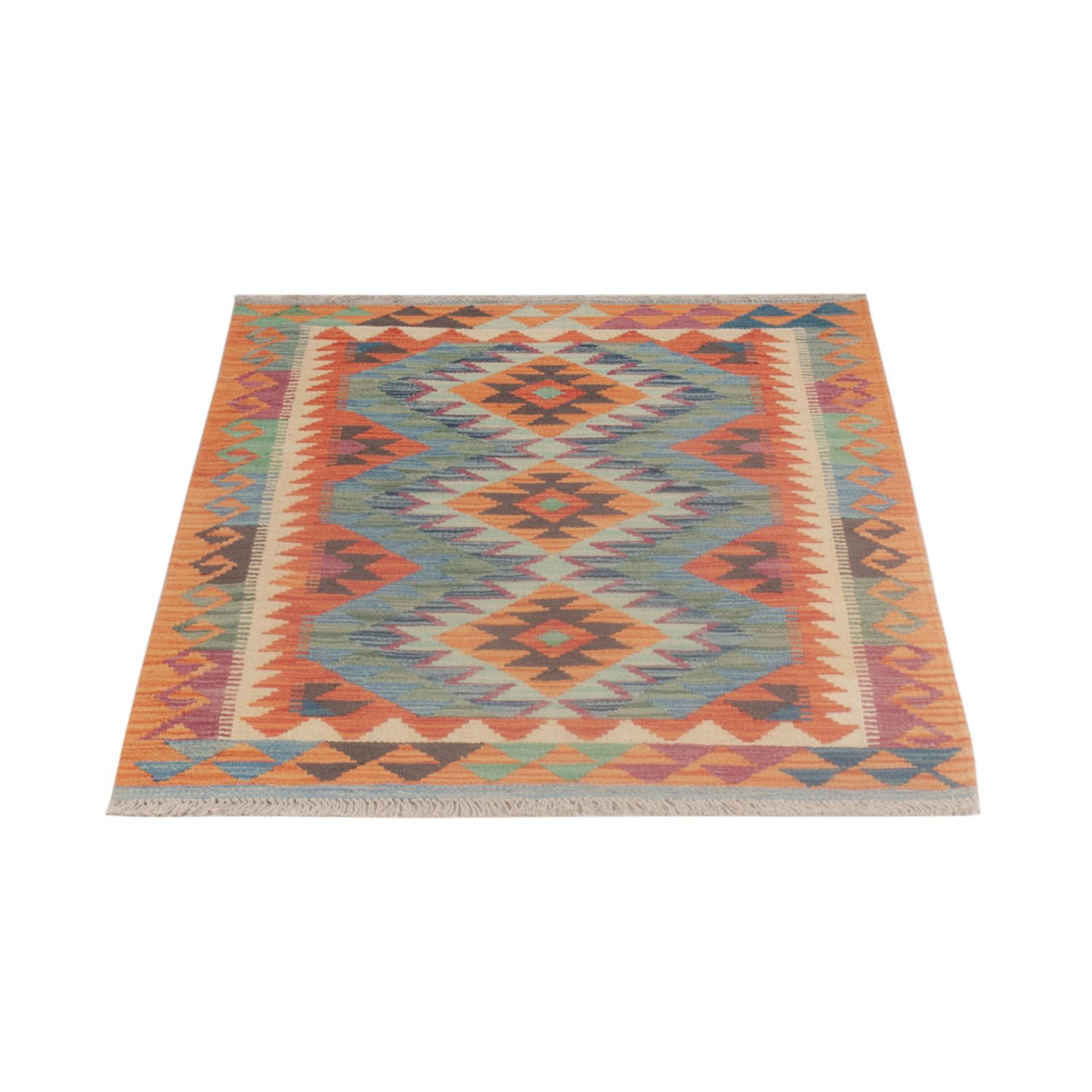 Kelim Rug - Splash - 125 x 81 cm - multicolored