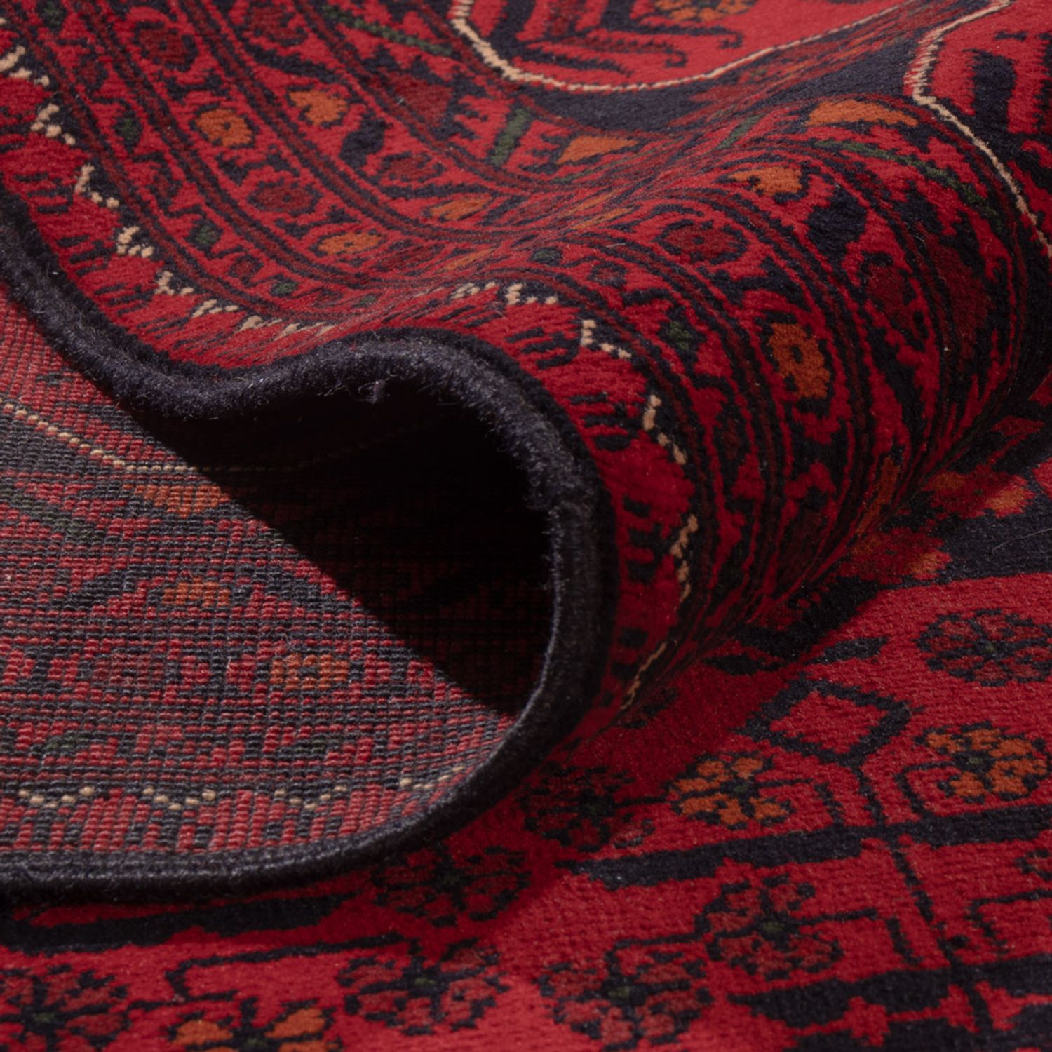 Afghan Rug - Kunduz - Royal - 343 x 247 cm - red
