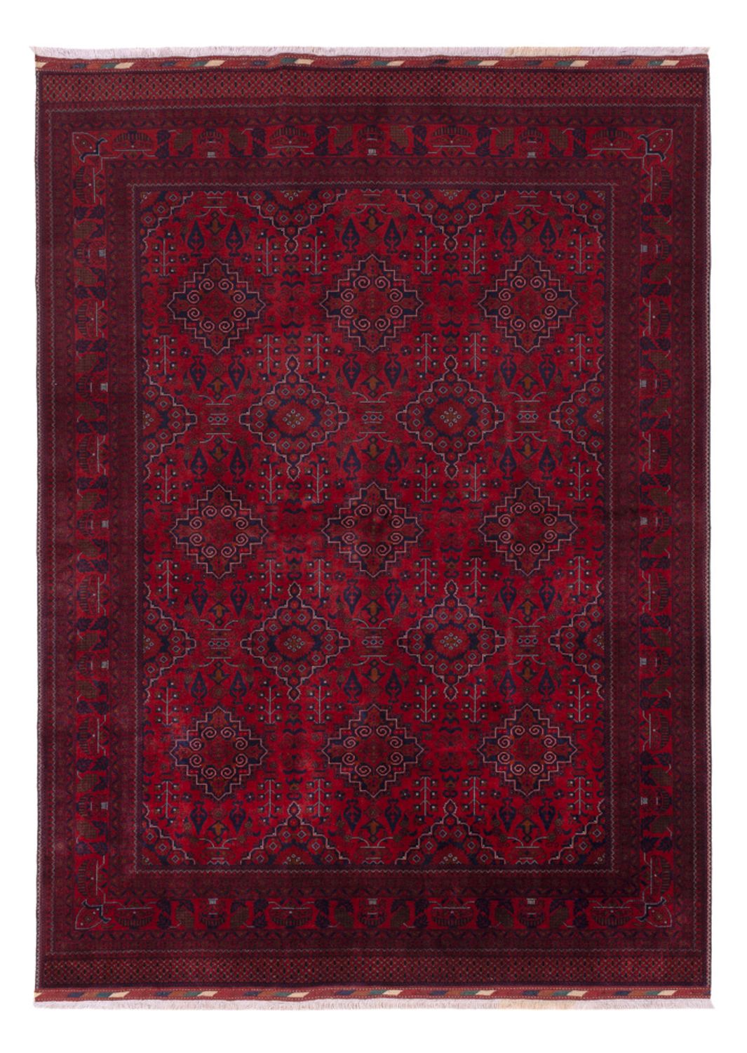 Afghan Rug - Royal - 232 x 167 cm - red