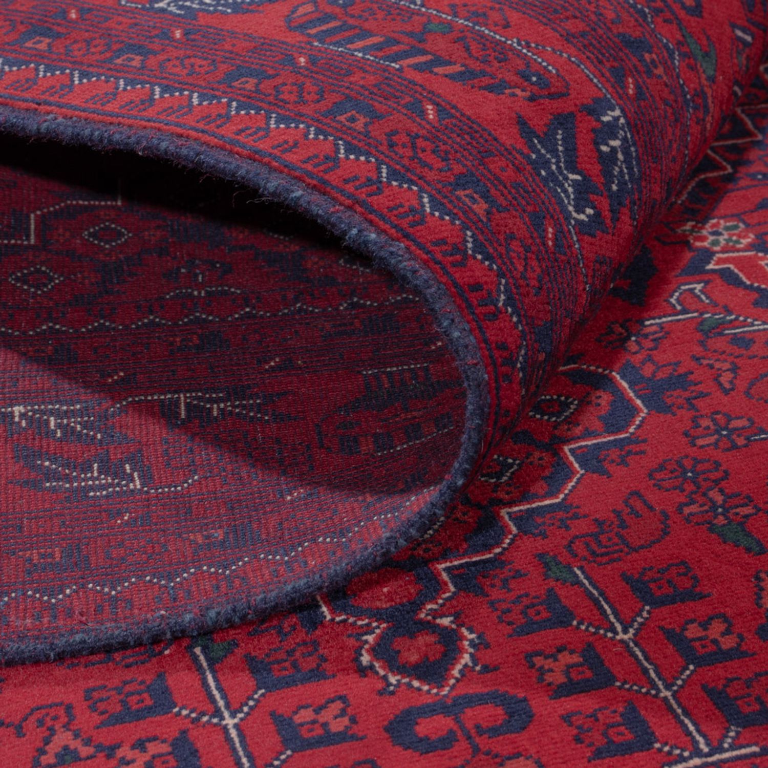 Afghan Rug - Royal - 236 x 170 cm - red