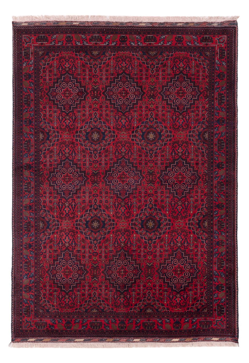 Afghan Rug - Royal - 240 x 169 cm - red