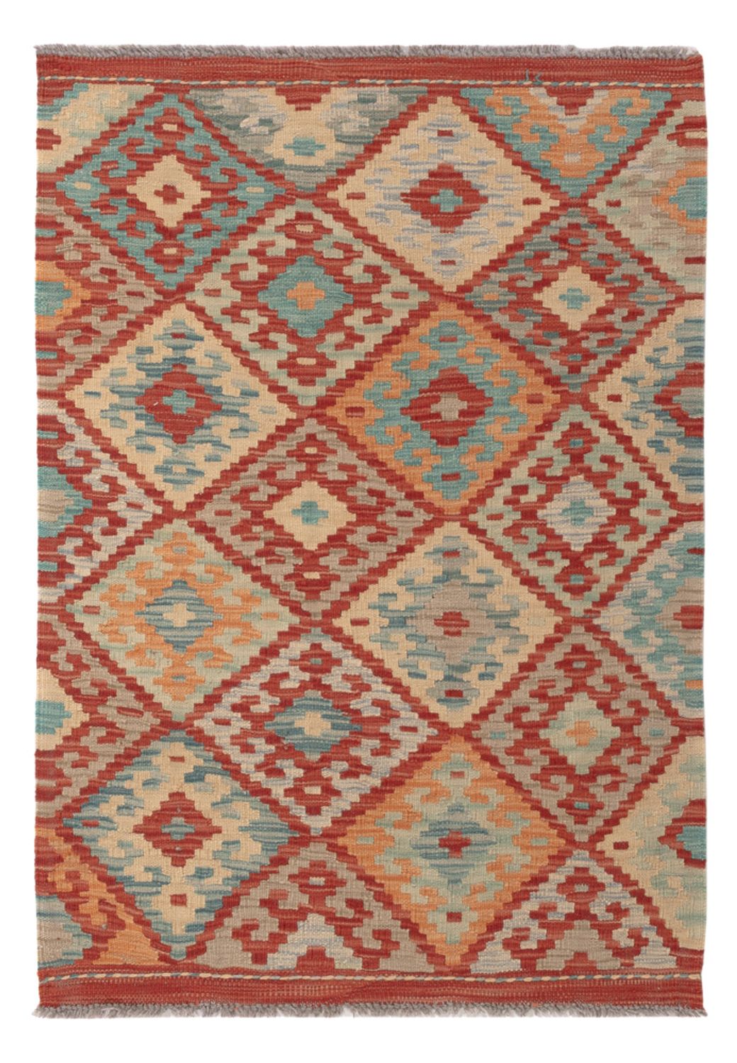 Kelim Rug - Splash - 121 x 85 cm - multicolored