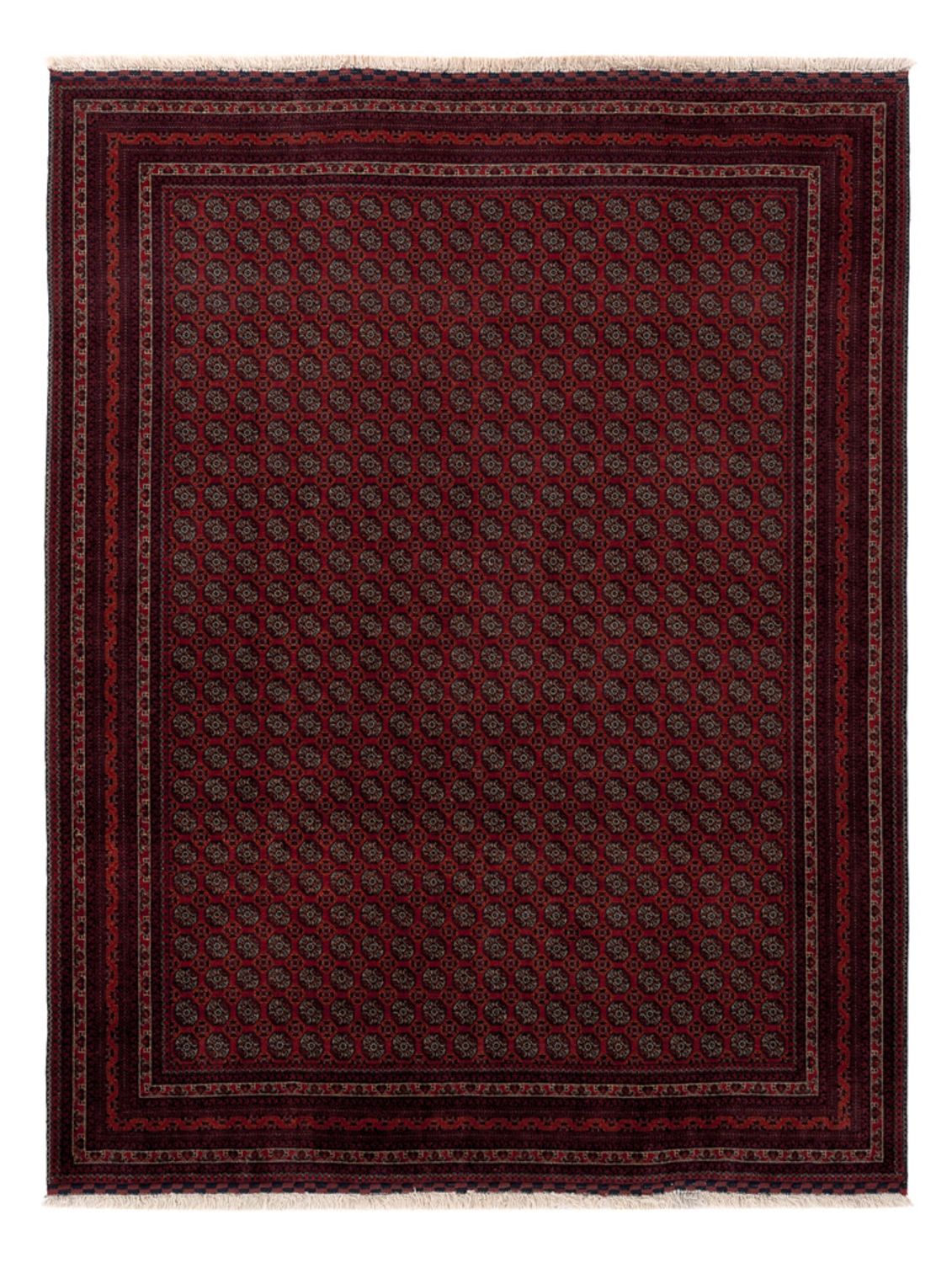 Afghan Rug - Royal - 196 x 150 cm - red