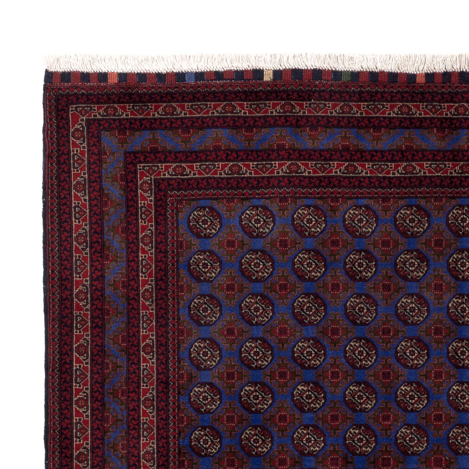 Afghan Rug - Royal - 195 x 151 cm - blue