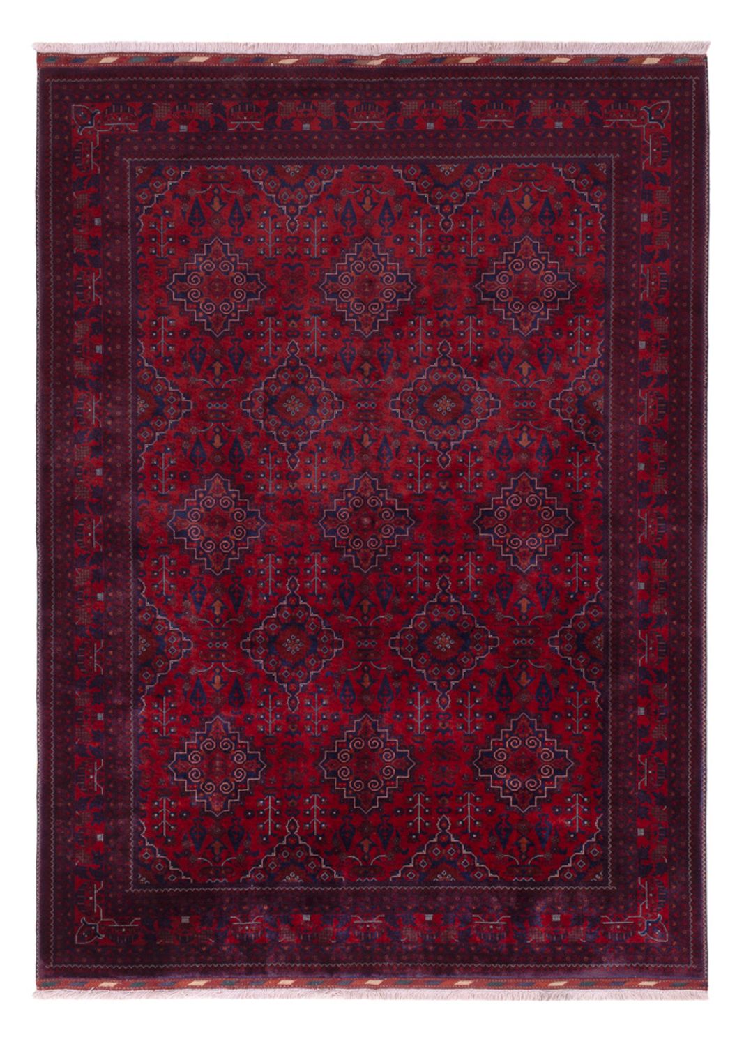 Afghan Rug - Royal - 231 x 167 cm - red