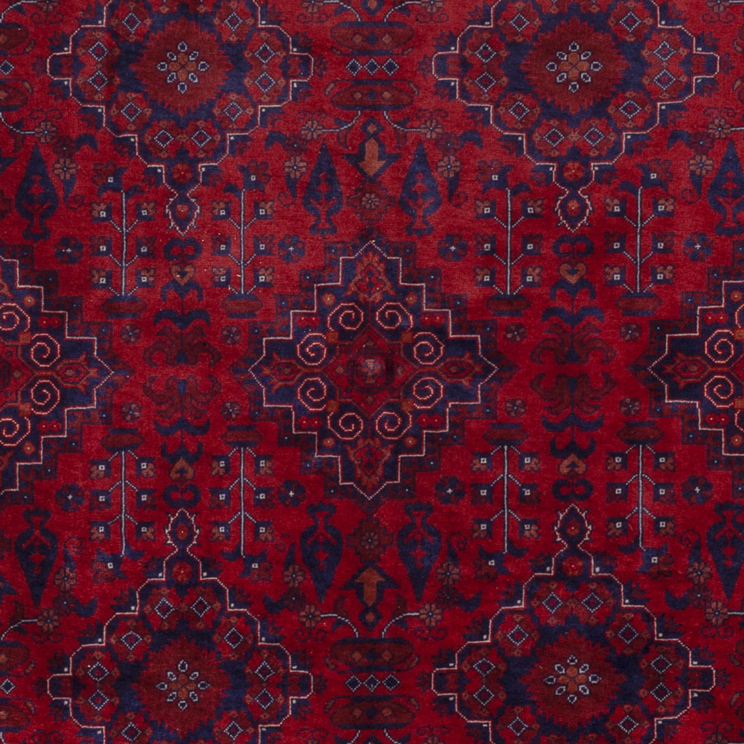 Afghan Rug - Royal - 231 x 167 cm - red