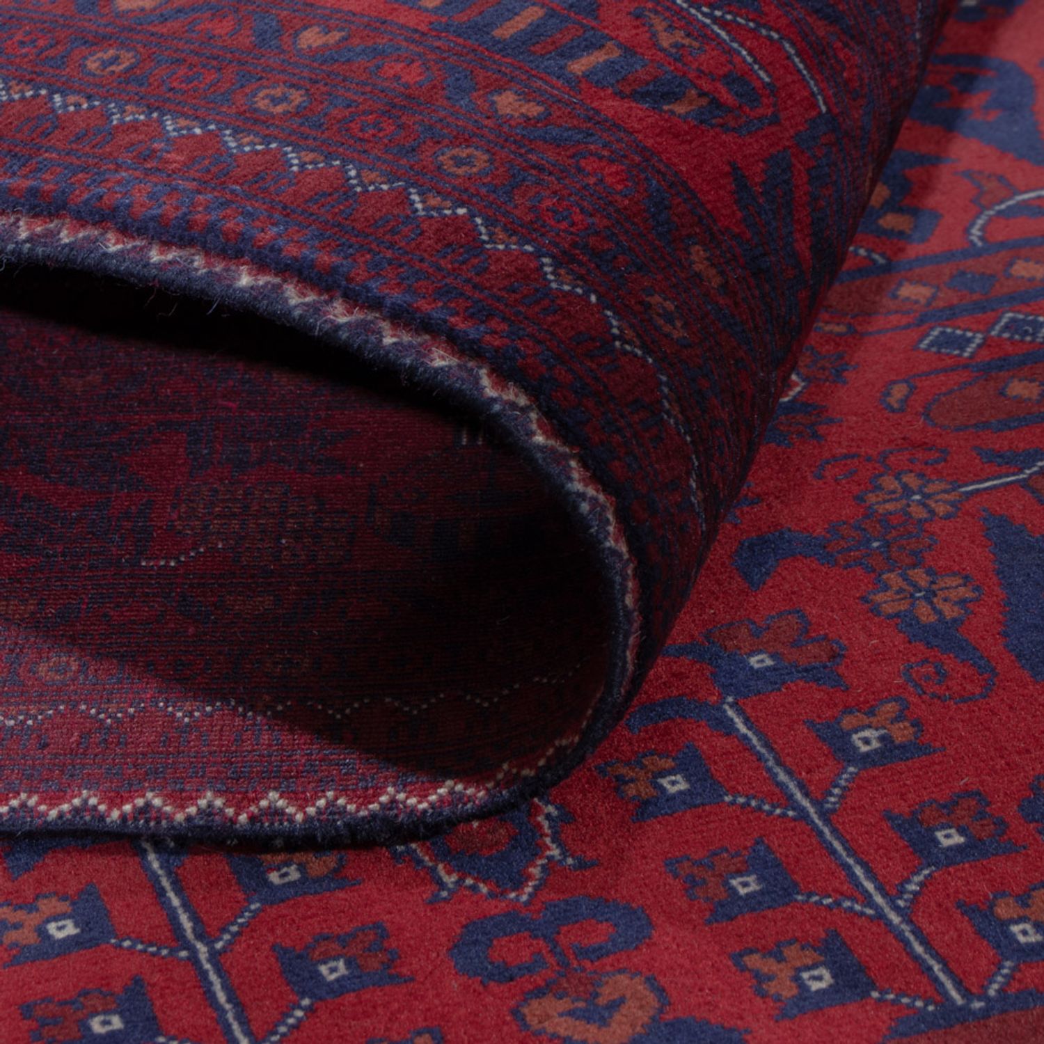 Afghan Rug - Royal - 231 x 167 cm - red