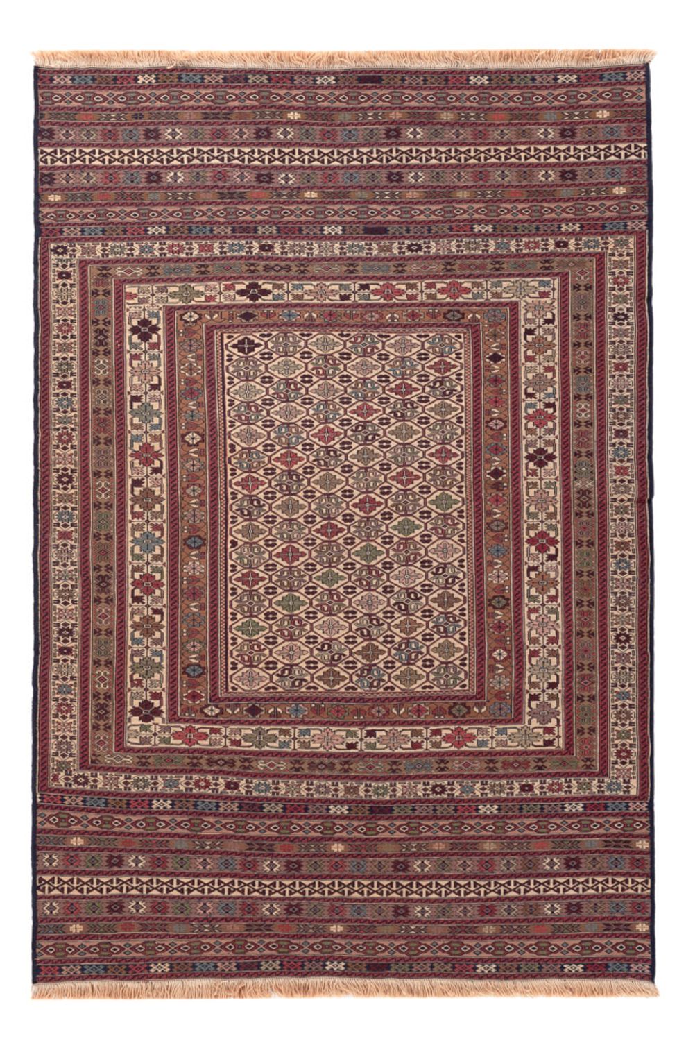 Kelim Rug - Oriental - 200 x 135 cm - multicolored
