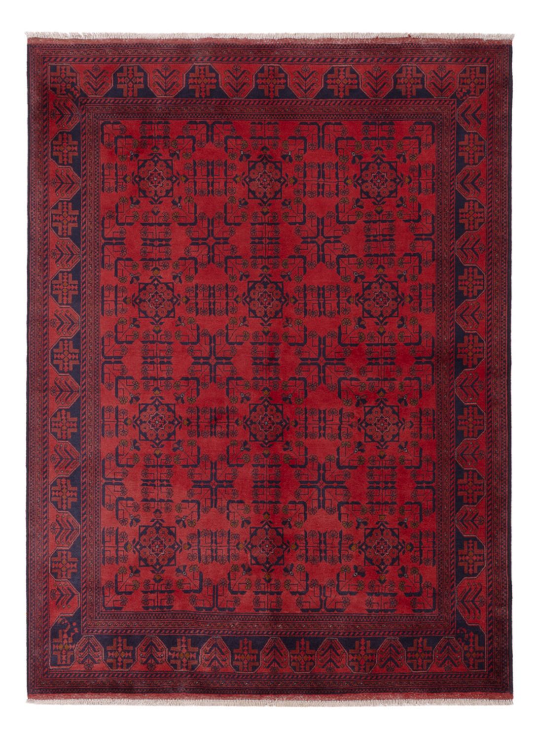 Afghan Rug - Kunduz - 236 x 175 cm - red