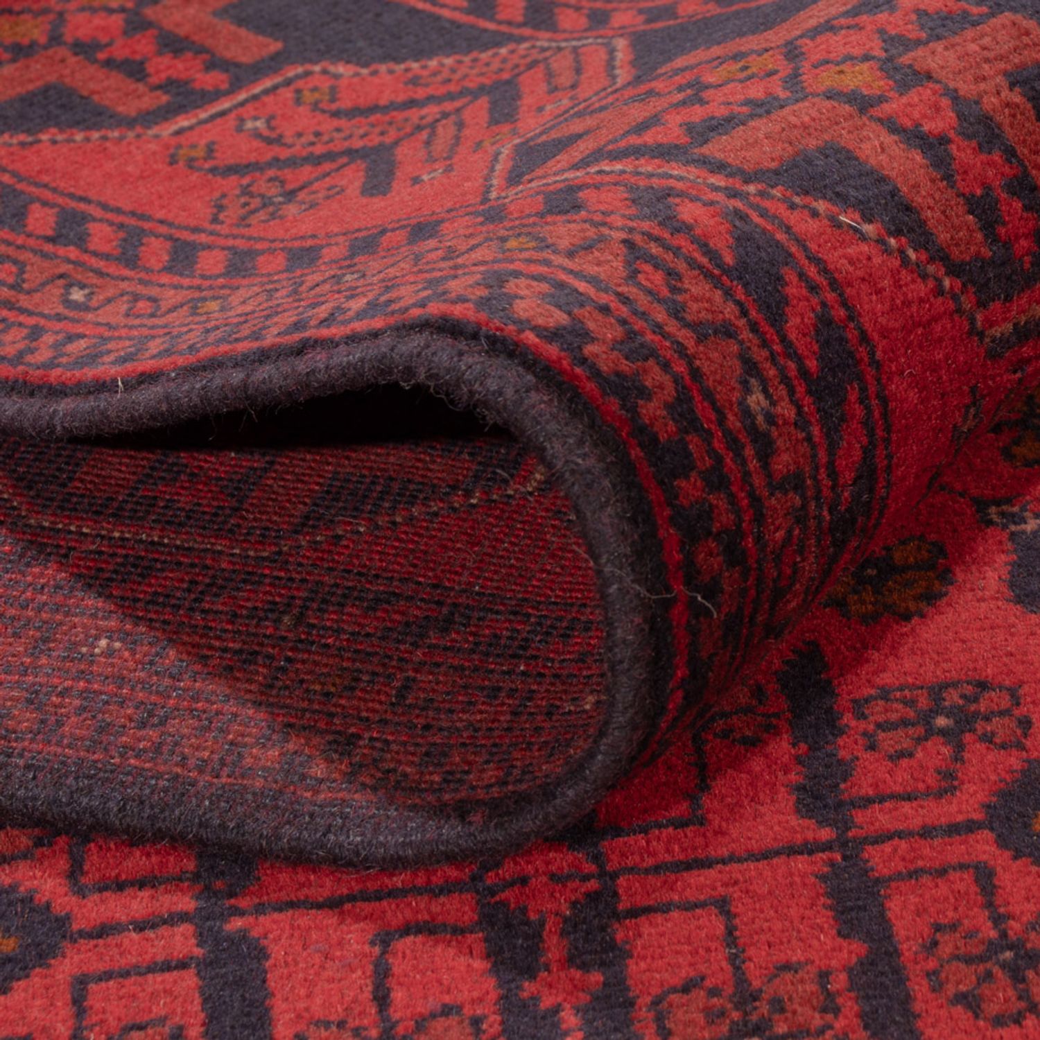 Afghan Rug - Kunduz - 236 x 175 cm - red