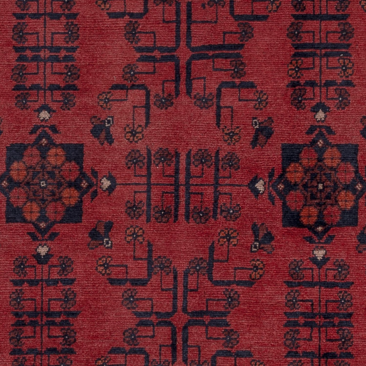 Afghan Rug - Kunduz - 203 x 154 cm - red
