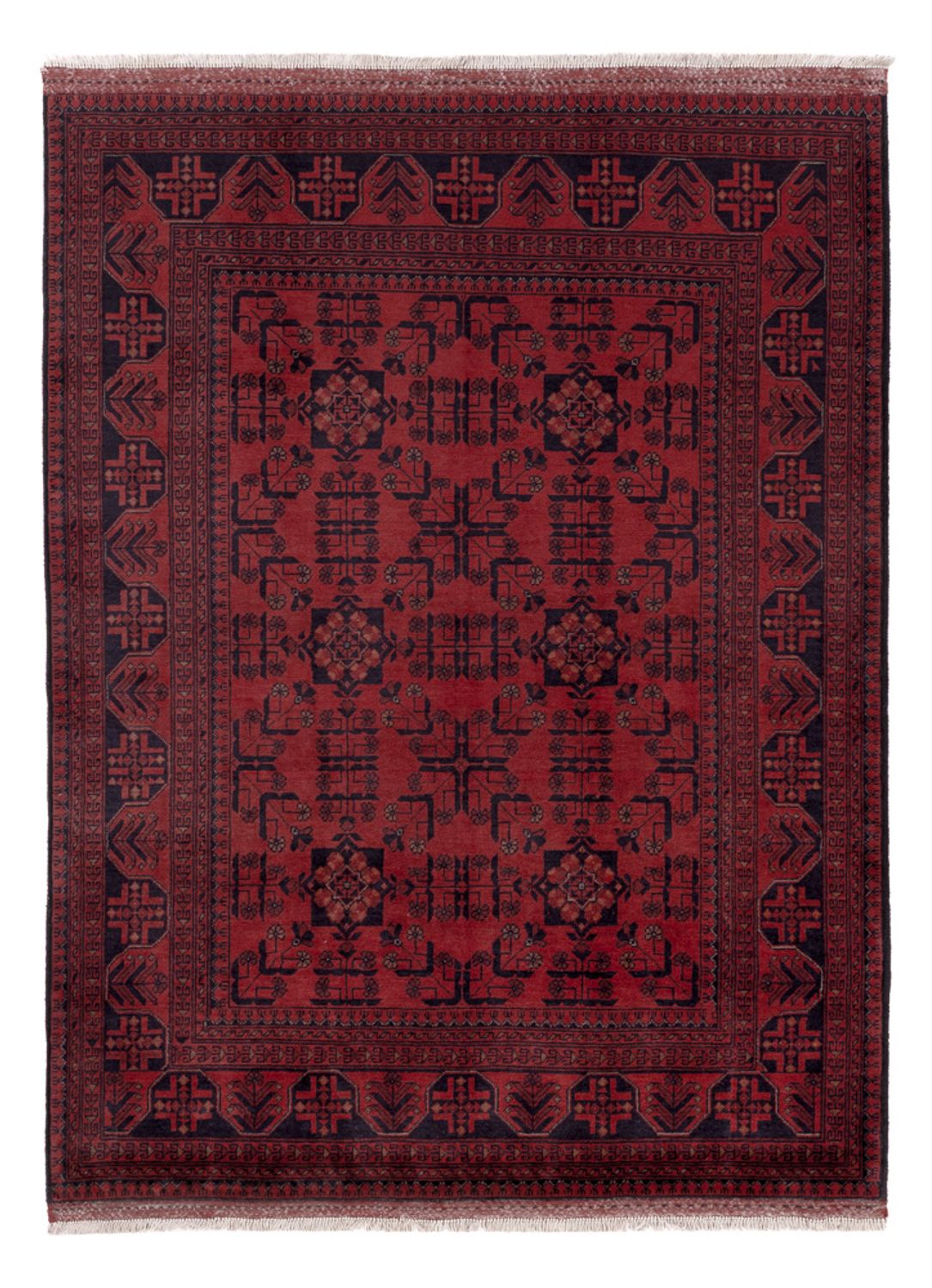 Afghan Rug - Kunduz - 203 x 151 cm - red