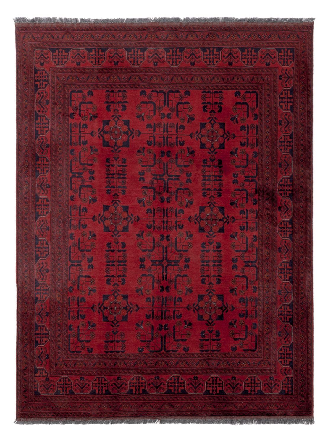 Afghan Rug - Kunduz - 200 x 150 cm - red
