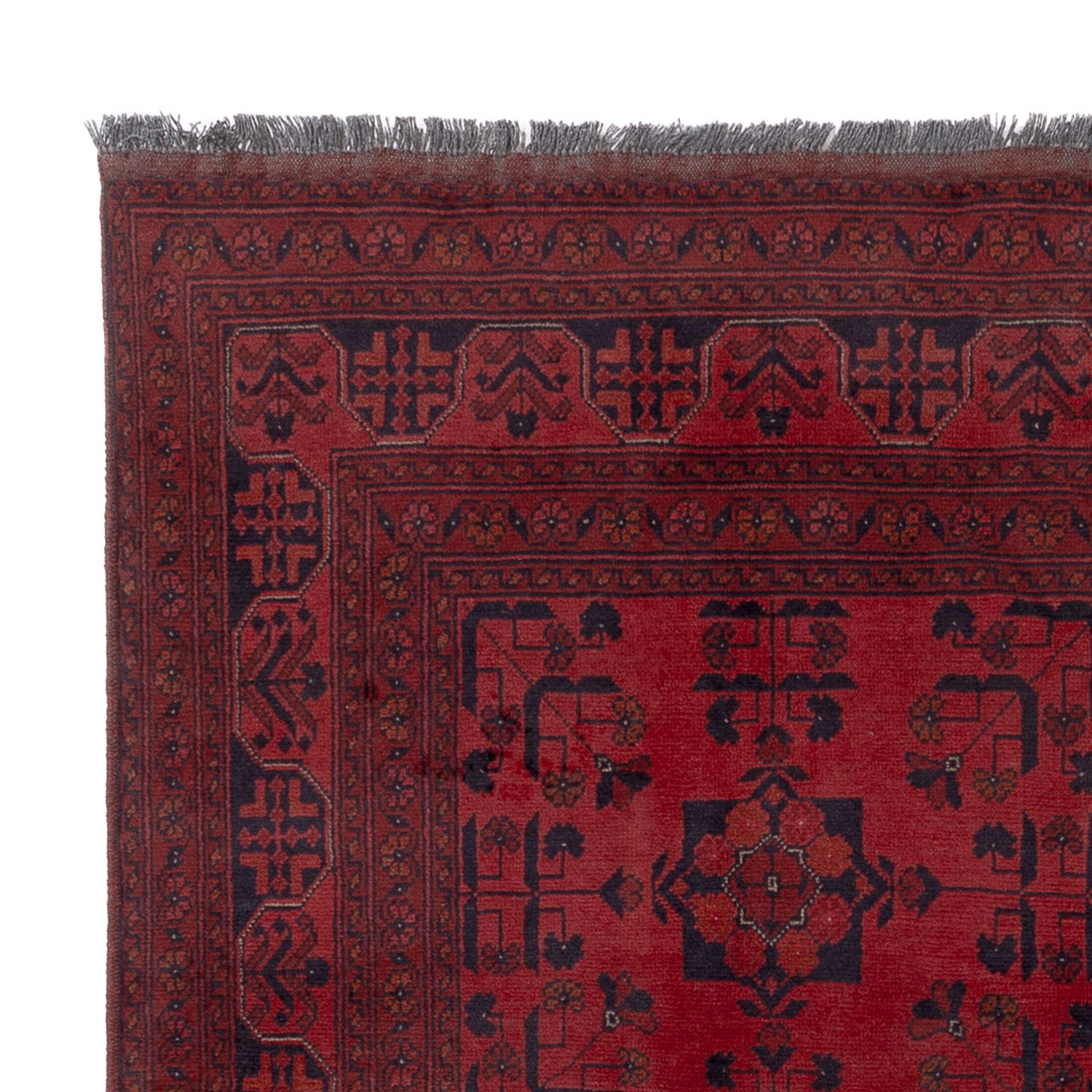 Afghan Rug - Kunduz - 200 x 150 cm - red