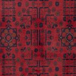 Afghan Rug - Kunduz - 196 x 148 cm - red