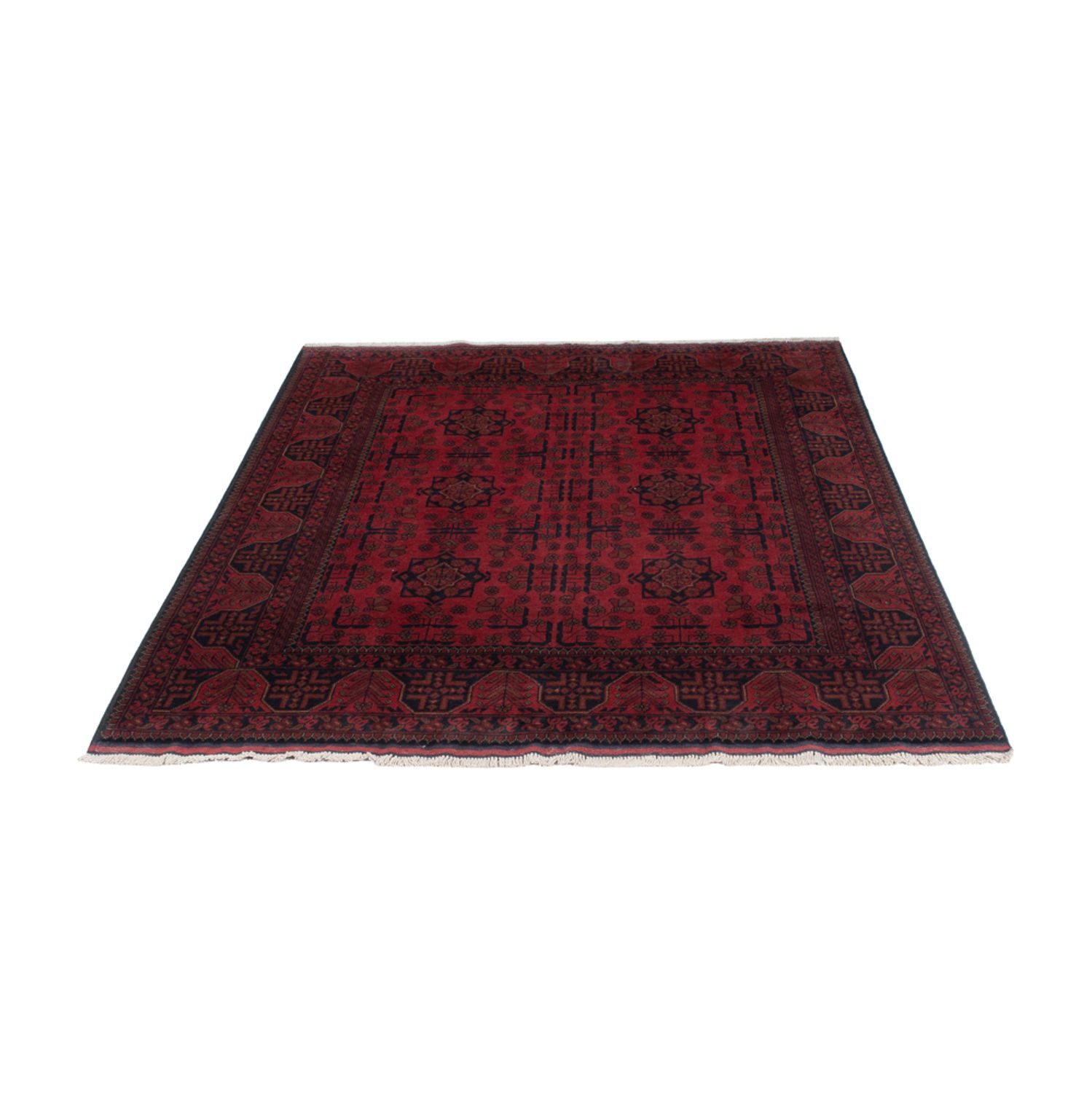 Afghan Rug - Kunduz - 195 x 150 cm - red