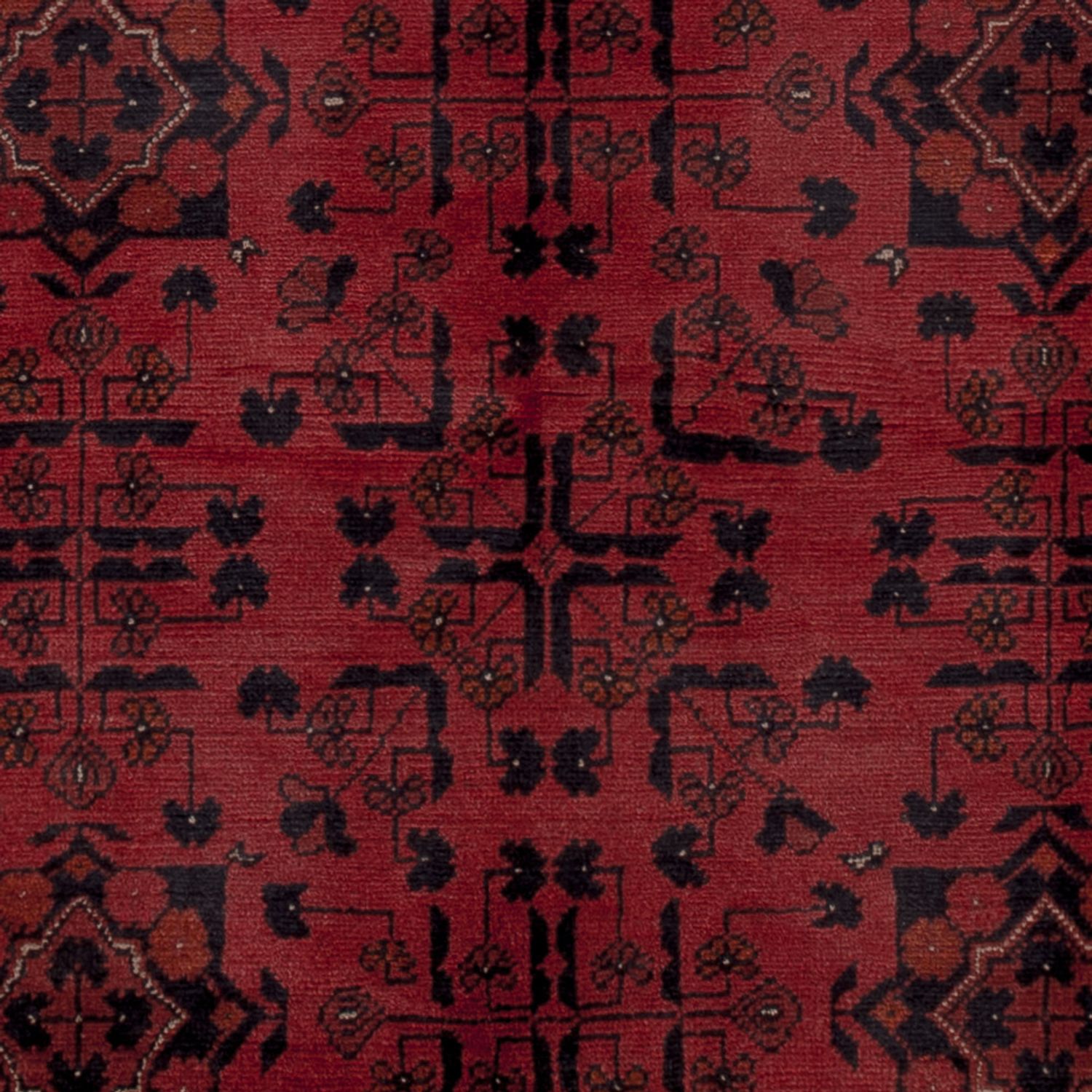 Afghan Rug - Kunduz - 198 x 153 cm - red