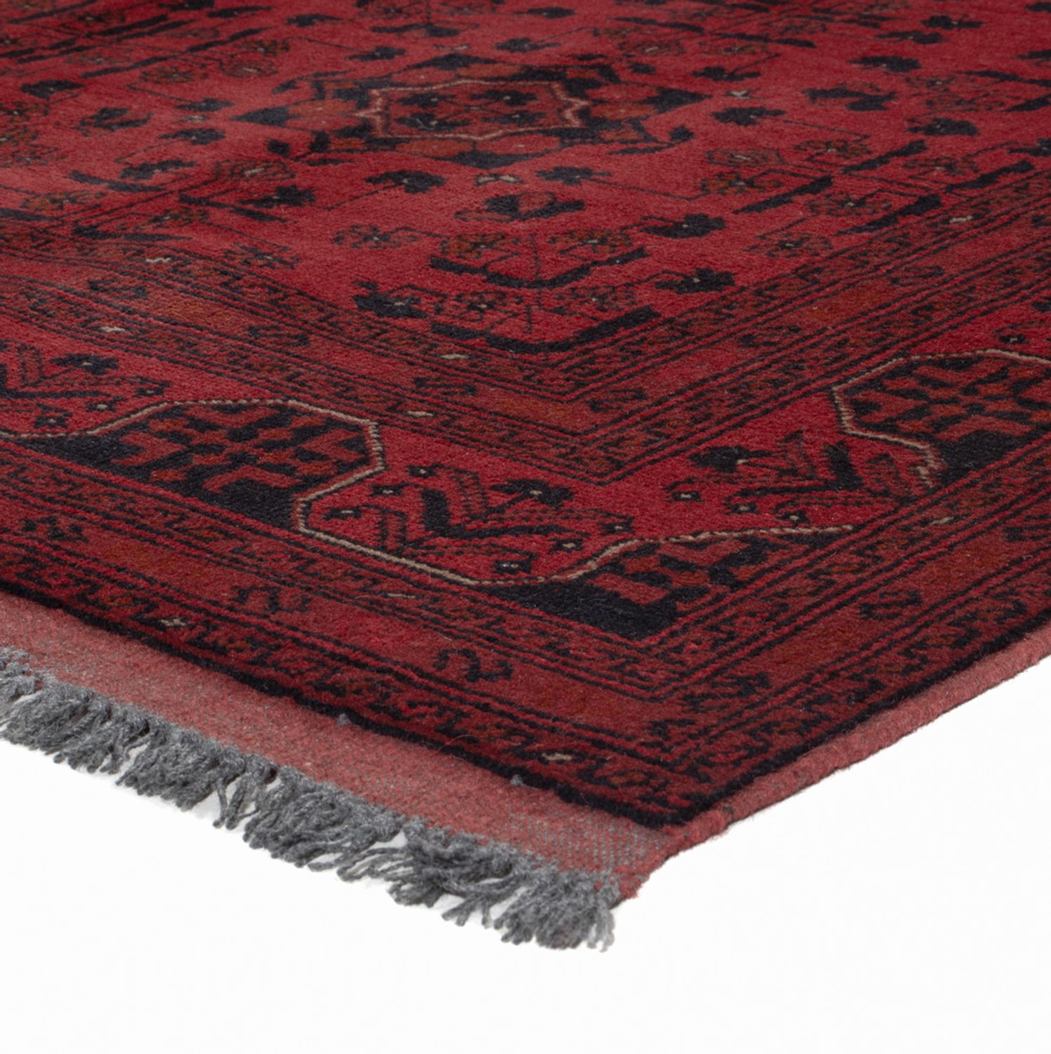 Afghan Rug - Kunduz - 198 x 153 cm - red