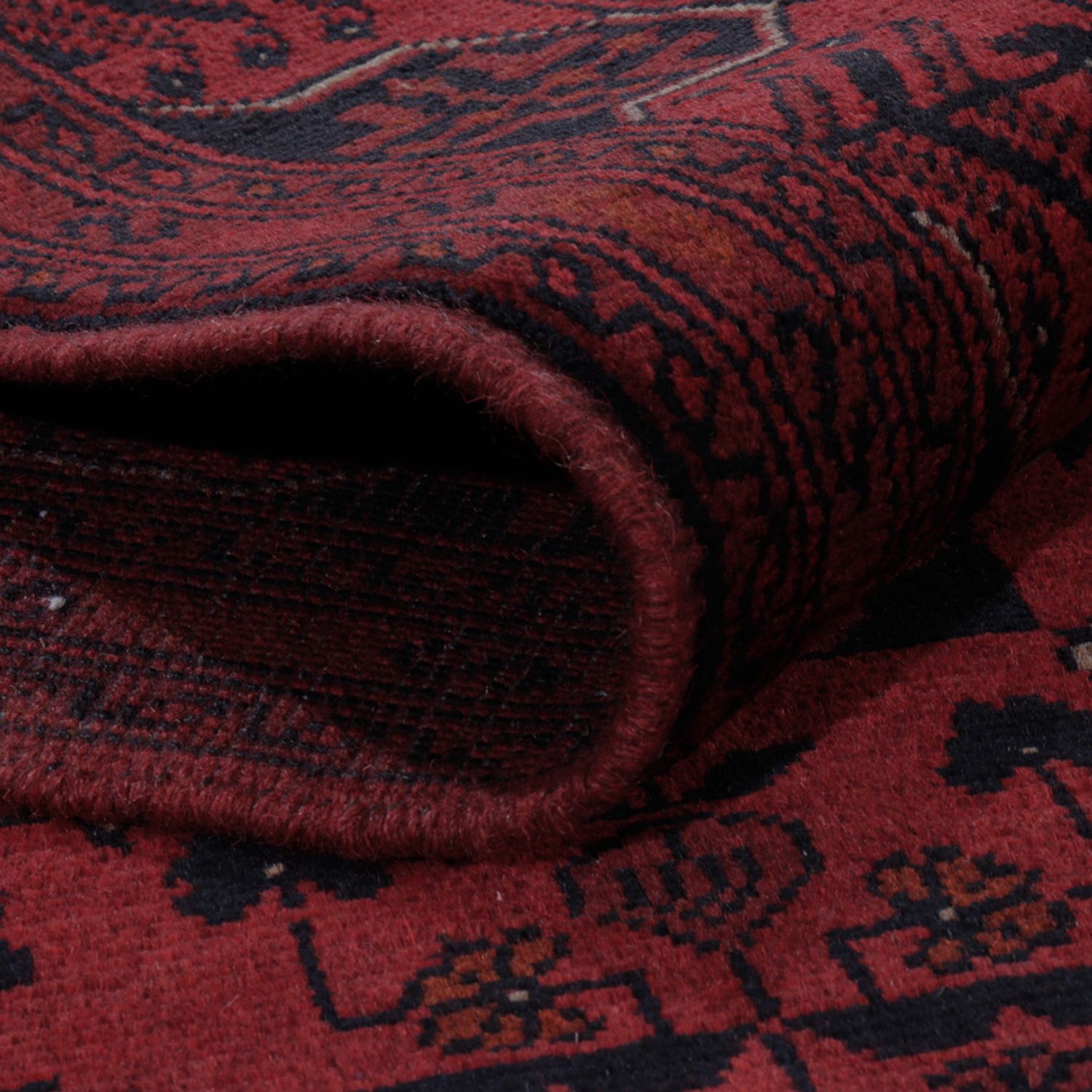 Afghan Rug - Kunduz - 198 x 153 cm - red