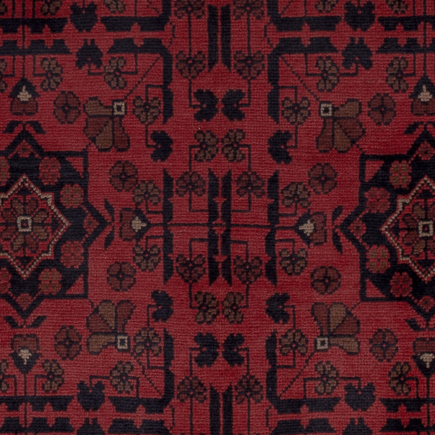 Afghan Rug - Kunduz - 193 x 150 cm - red