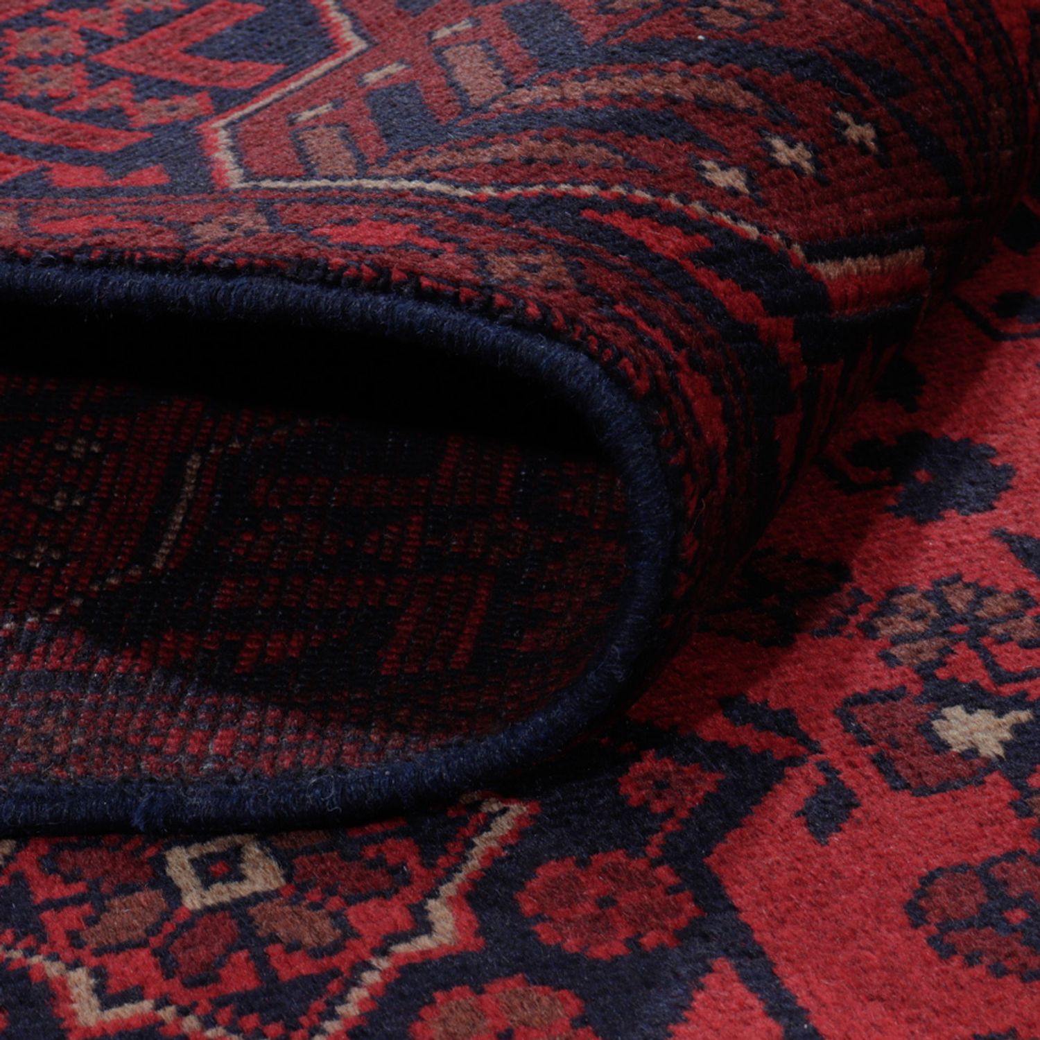 Afghan Rug - Kunduz - 193 x 150 cm - red