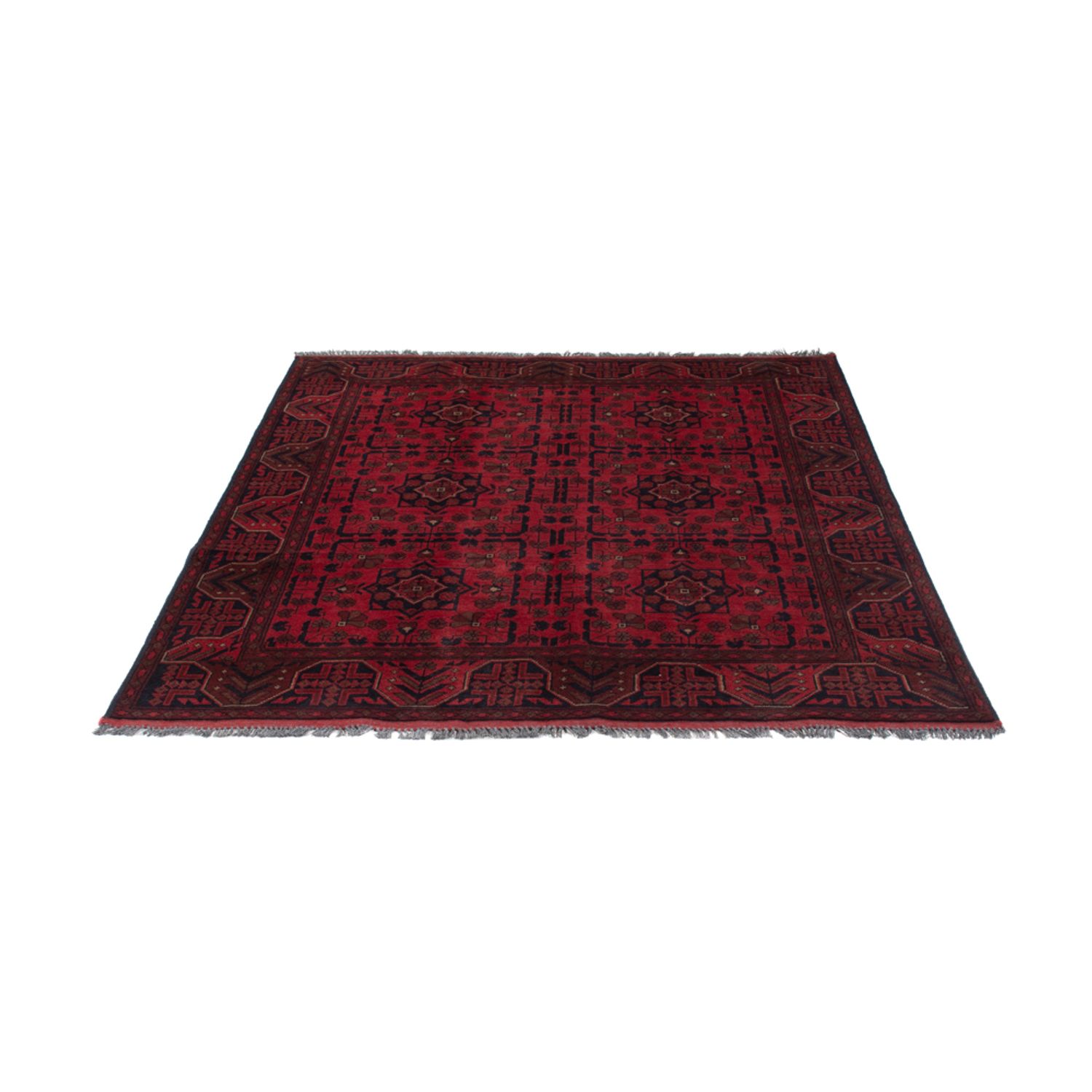 Afghan Rug - Kunduz - 193 x 150 cm - red
