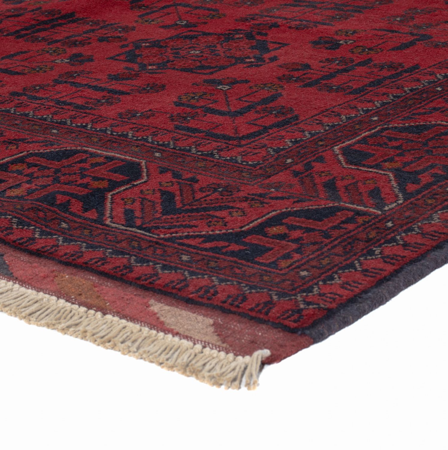 Afghan Rug - Kunduz - 191 x 155 cm - red
