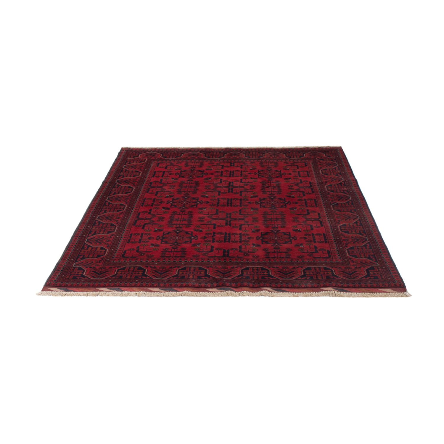 Afghan Rug - Kunduz - 191 x 155 cm - red