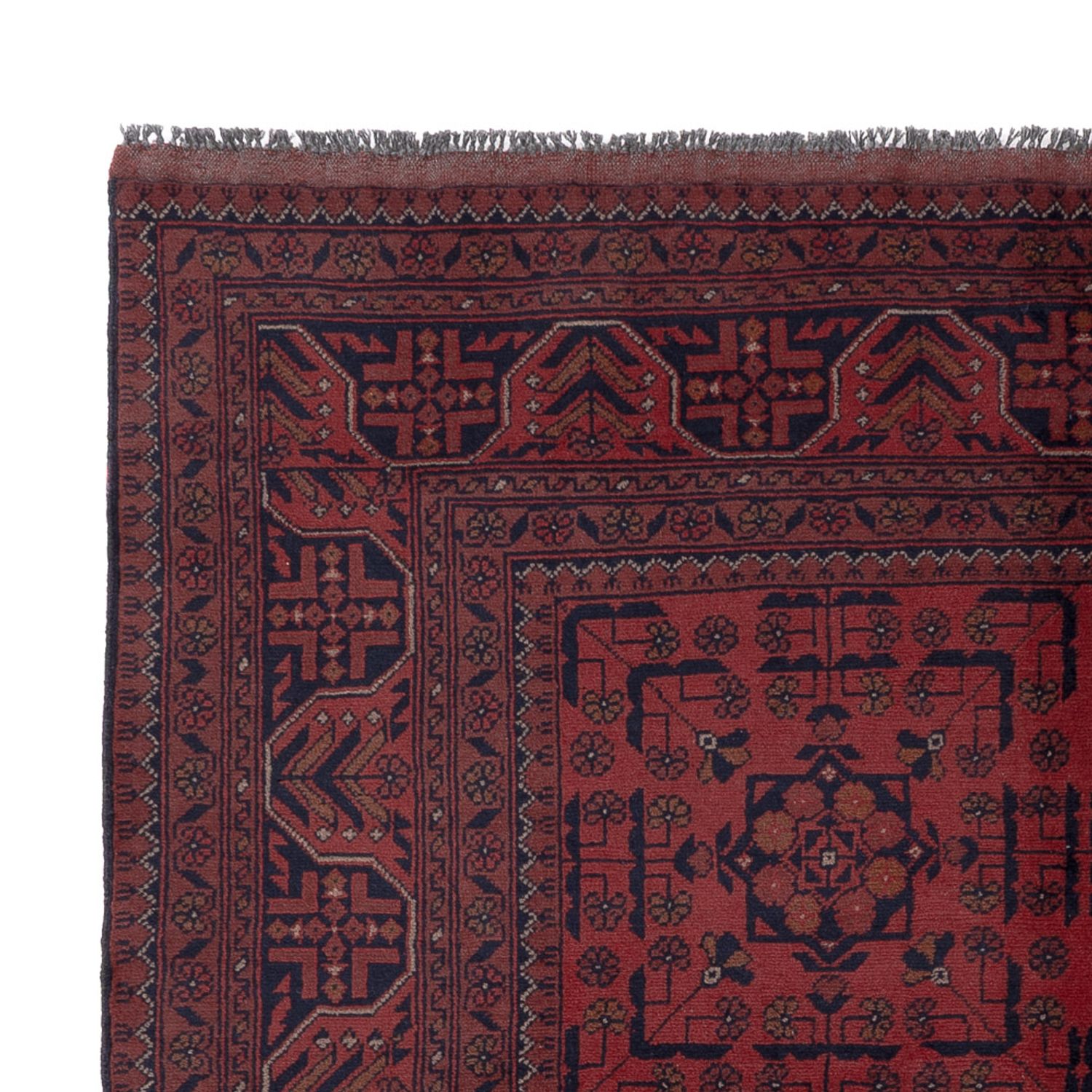 Afghan Rug - Kunduz - 197 x 151 cm - red