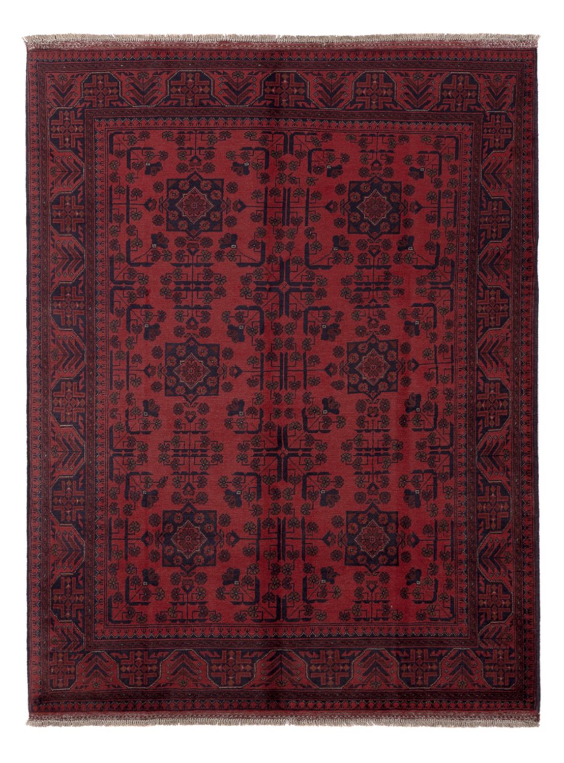 Afghan Rug - Kunduz - 203 x 152 cm - red