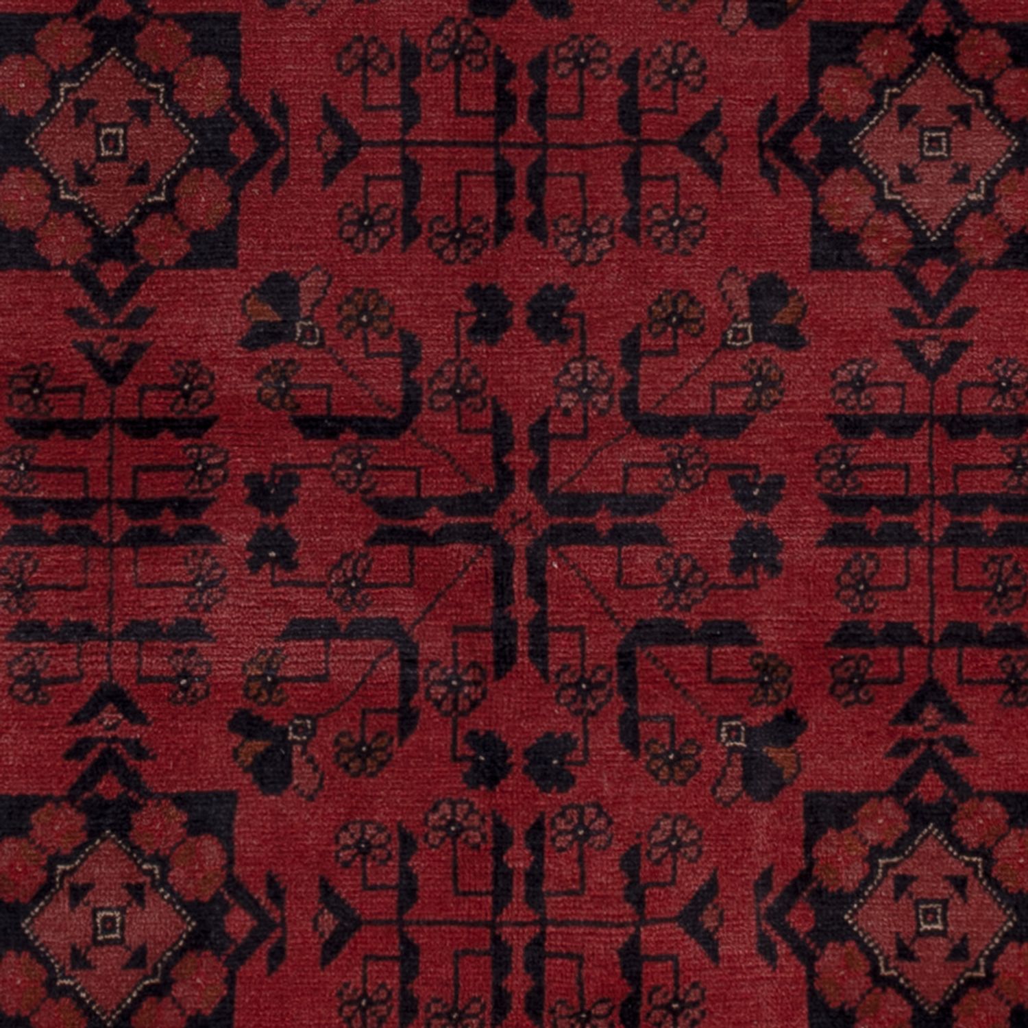 Afghan Rug - Kunduz - 194 x 148 cm - red